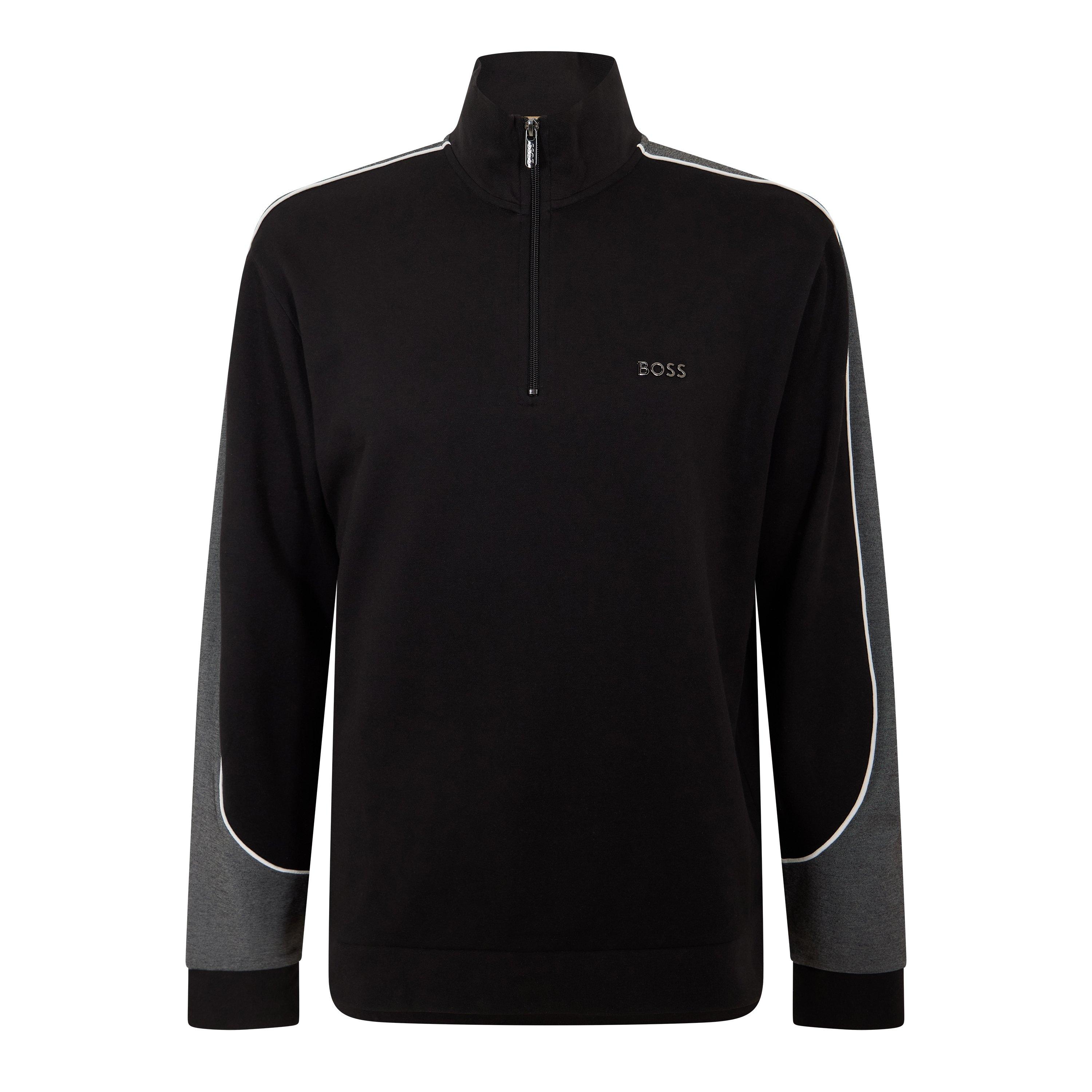 Boss Tracksuit 1/4 Jacket 10269555 - Black 001 - XL