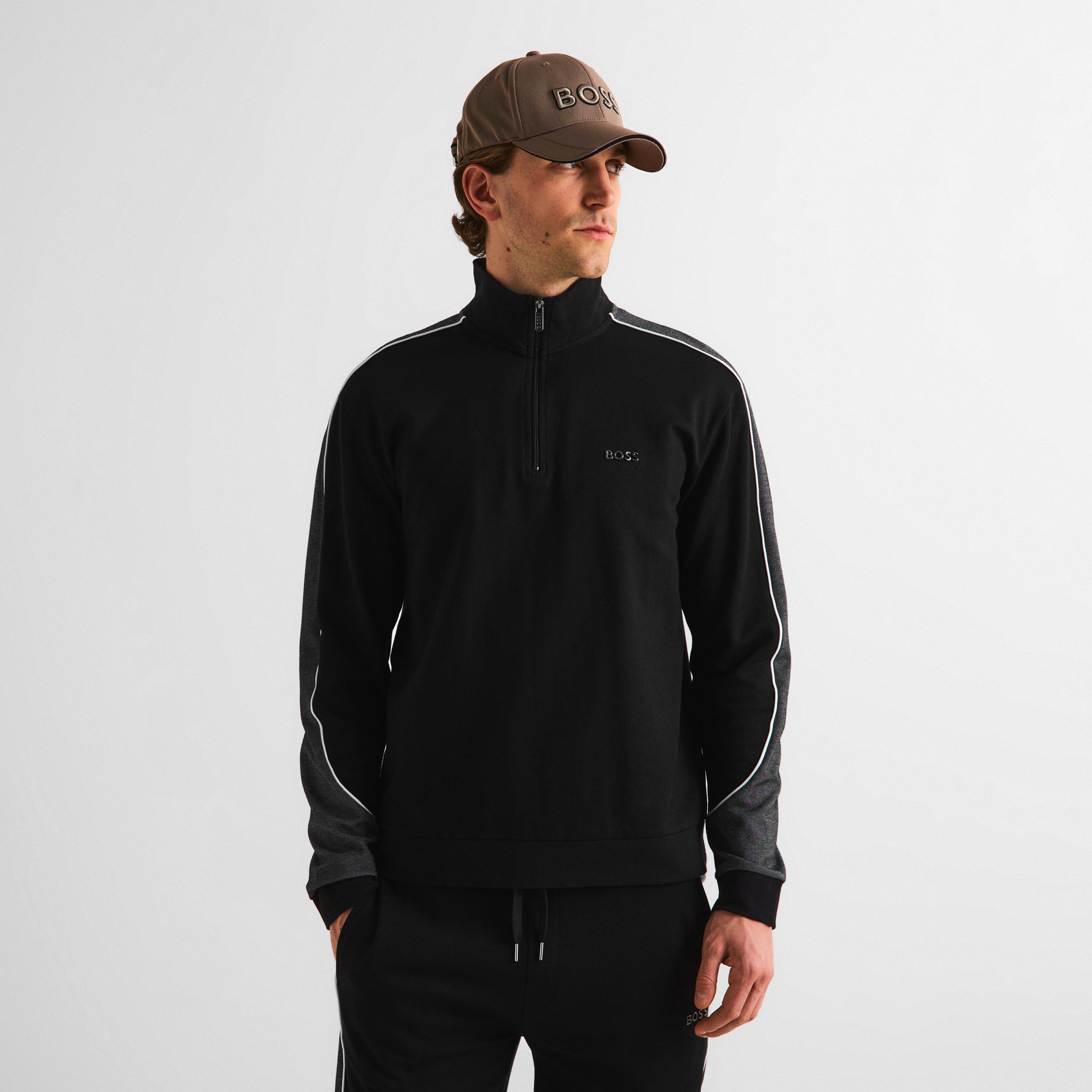 Black 001 - Boss - Tracksuit 1/4 Jacket 10269555 - 3