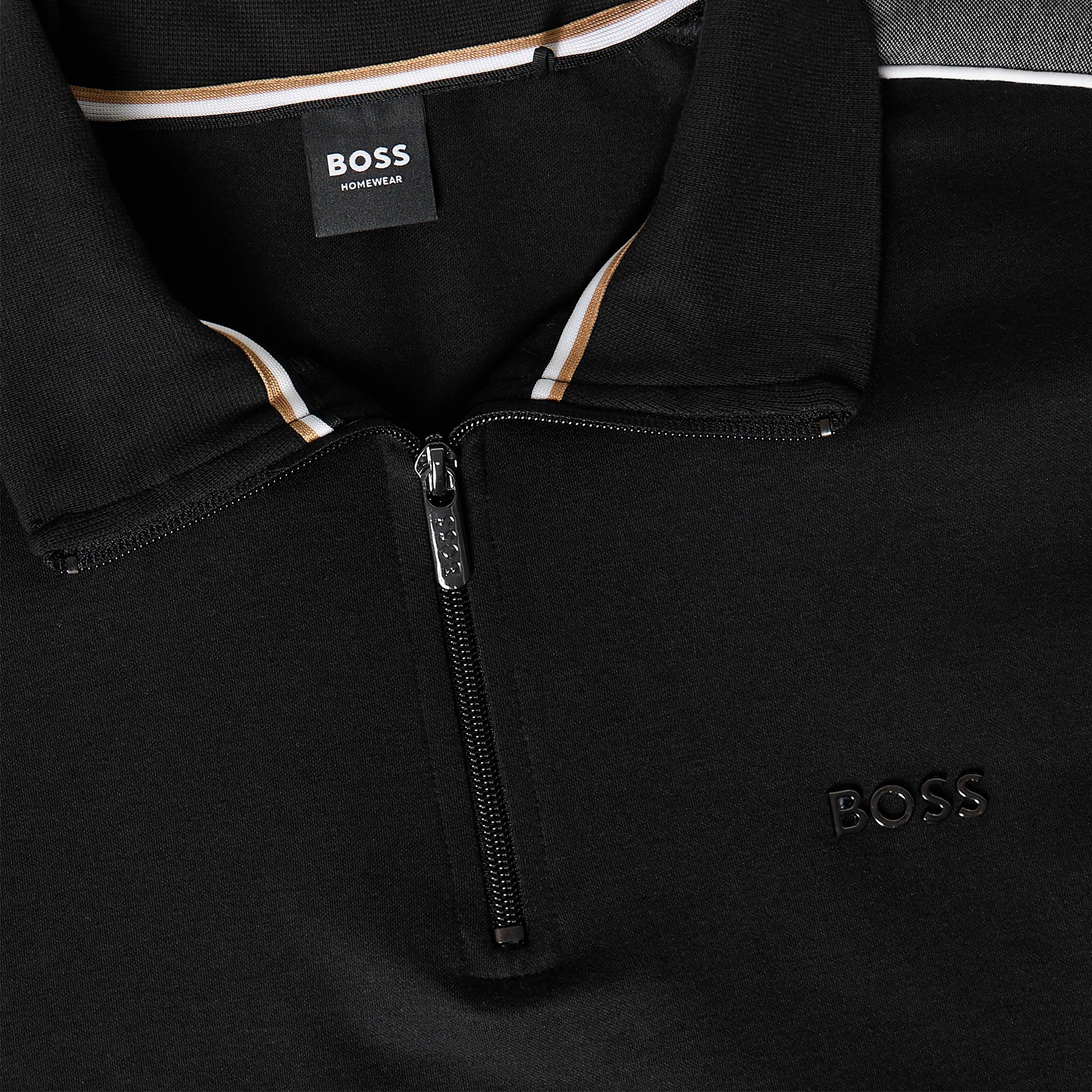 Black 001 - Boss - Tracksuit 1/4 Jacket 10269555 - 3