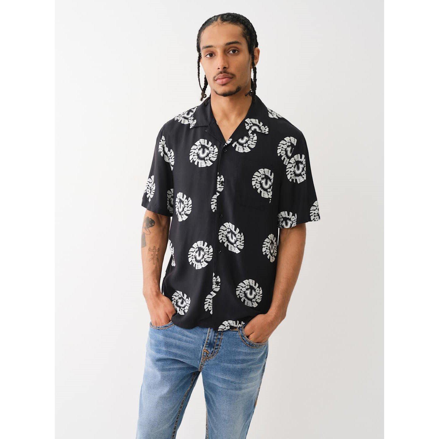 Nero Jet - True Religion - Short-Sleeve Plain Shirt - 1