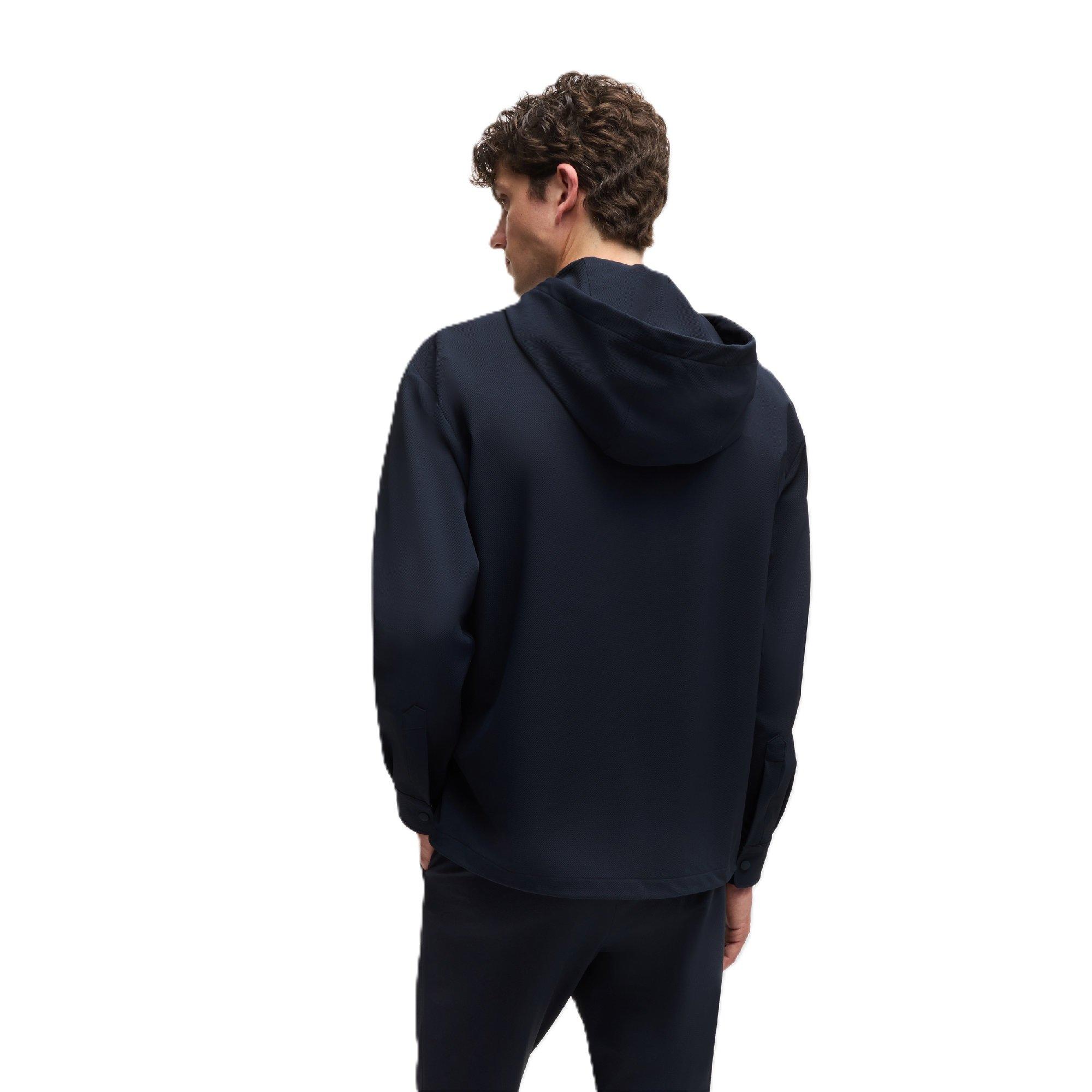 Dark Blue - Boss - P-Olson-Hood-Pac-243 10262662 Oxford Shirt Mens - 2