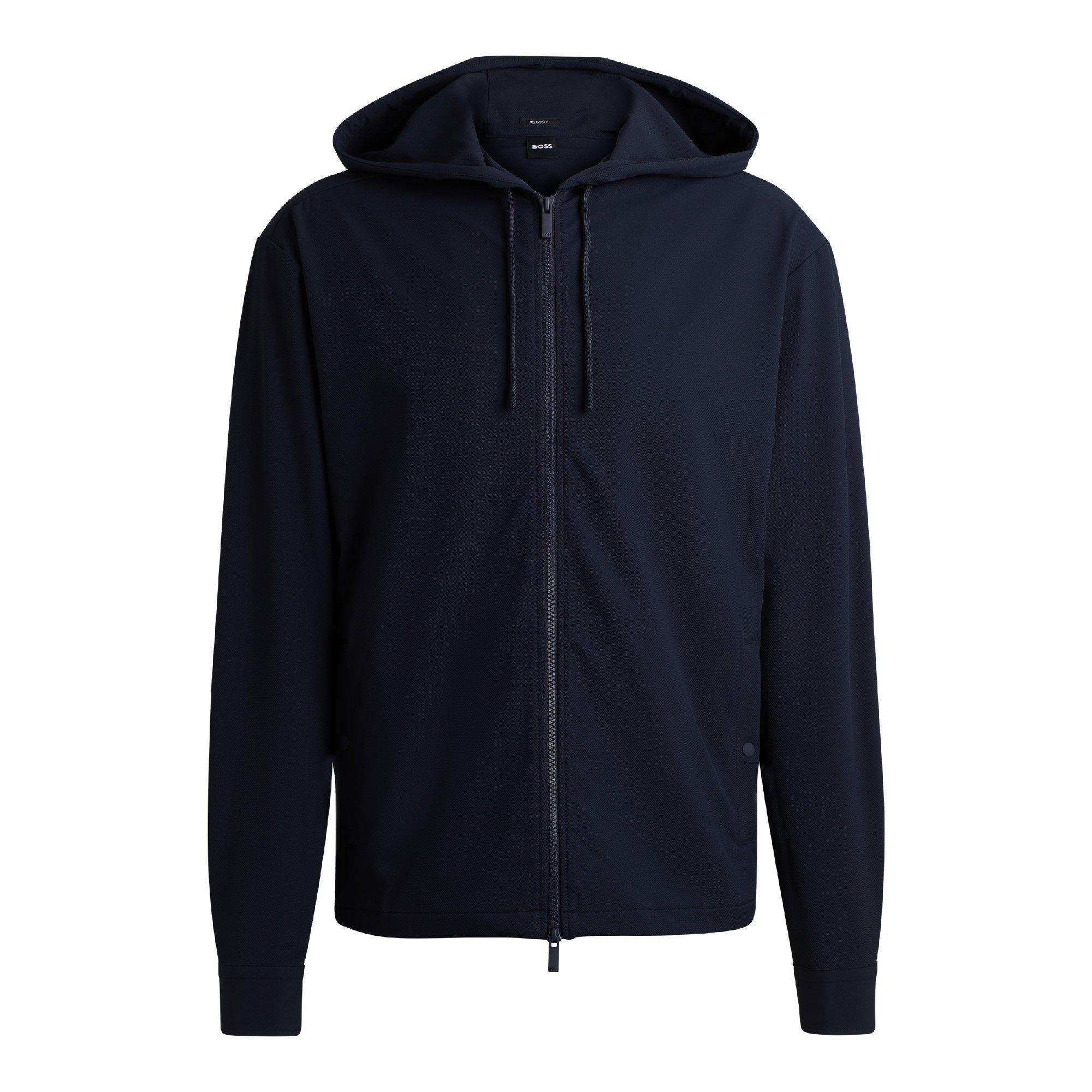 Dark Blue - Boss - P-Olson-Hood-Pac-243 10262662 Oxford Shirt Mens - 4