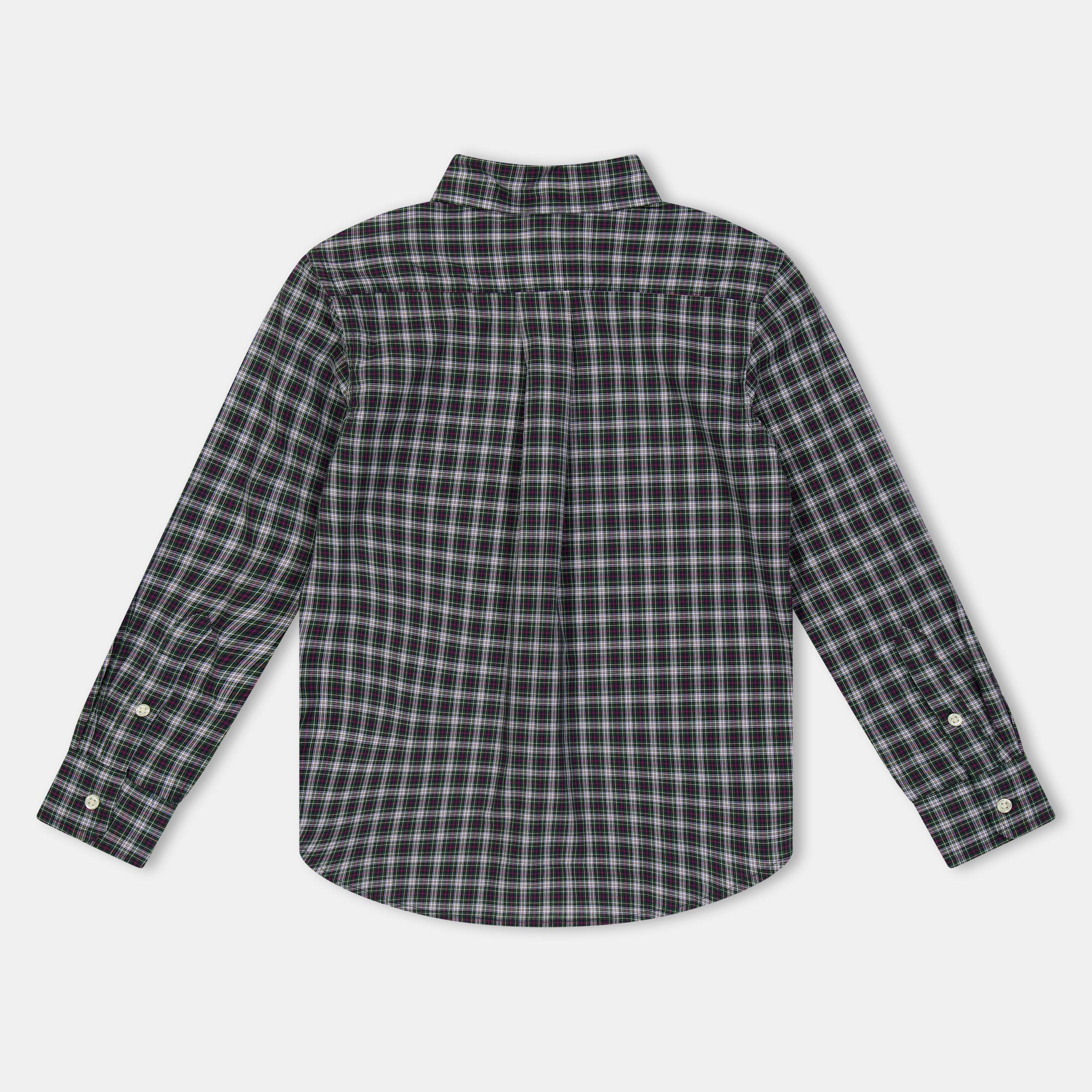 Green White - Polo Ralph Lauren - Kids' Short-Sleeve Oxford Shirt - 2