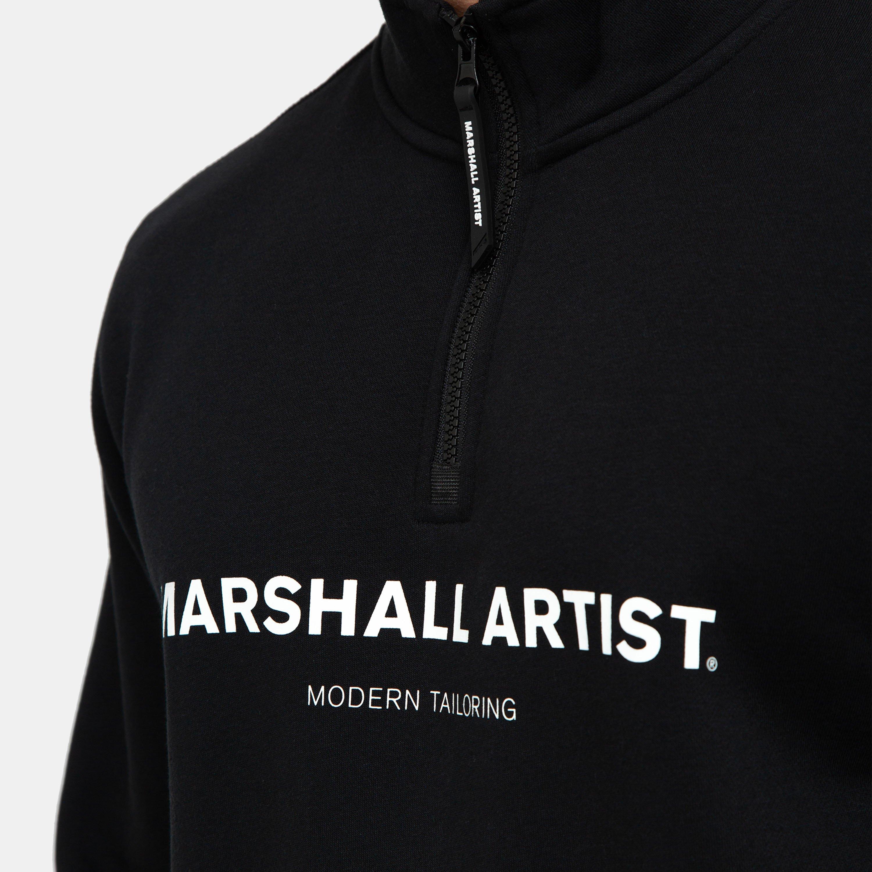 Negro - Marshall Artist - Artist Stampa quarter Zip Sweatshirt - 5