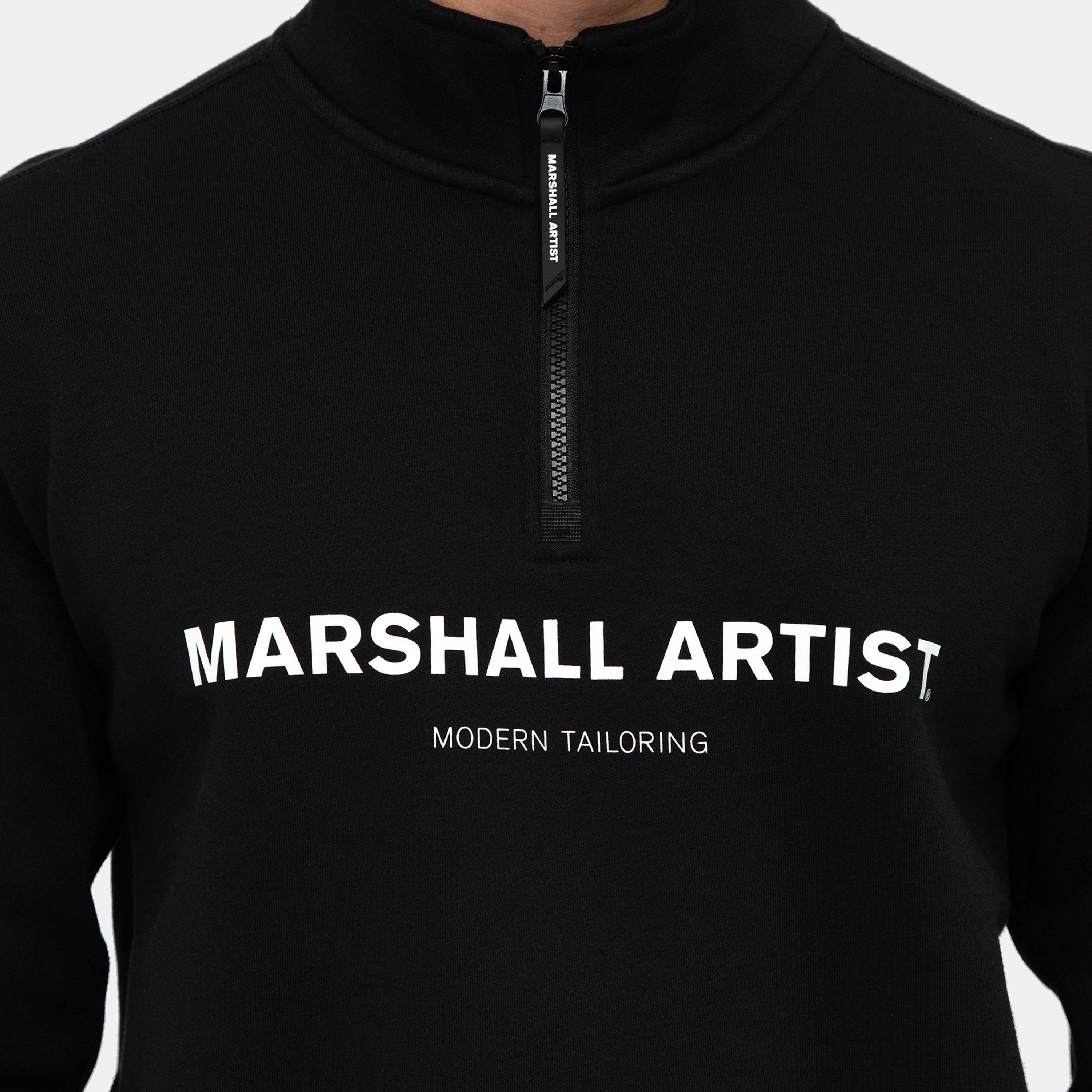 Negro - Marshall Artist - Artist Stampa quarter Zip Sweatshirt - 6