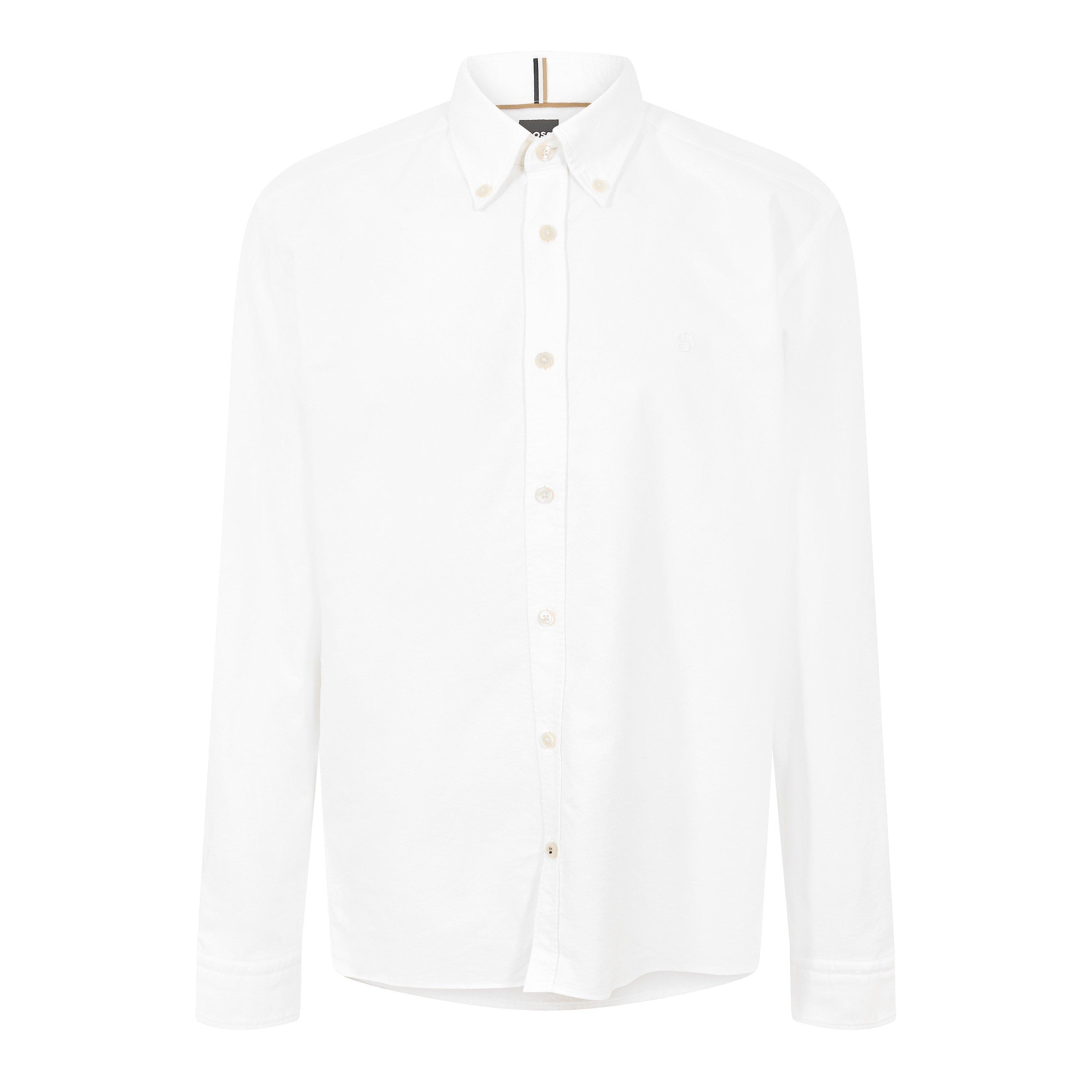 Boss Men's Long Sleeve Oxford Shirt - White - 2XL