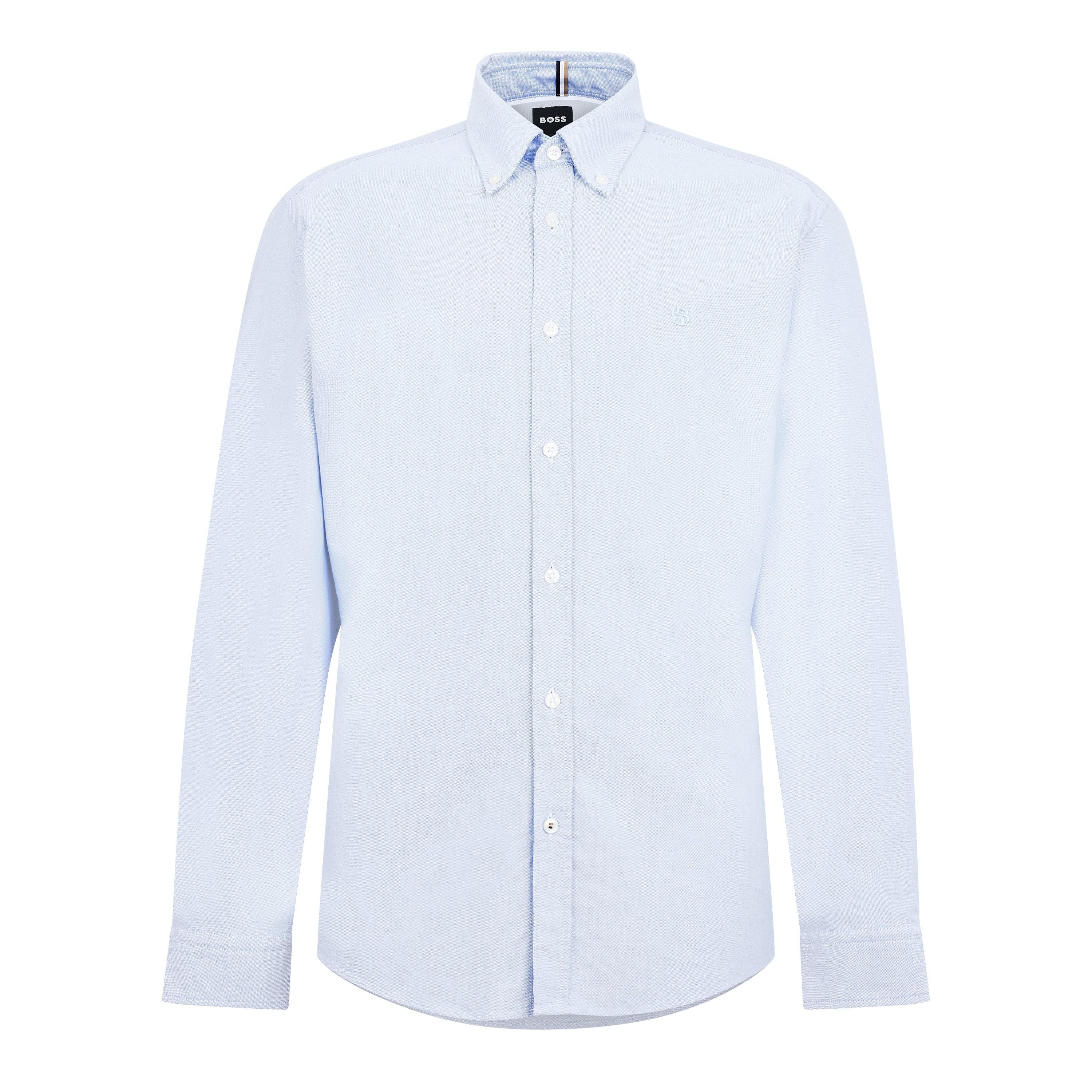 Boss Men's Long Sleeve Oxford Shirt - Pastel Blue - L