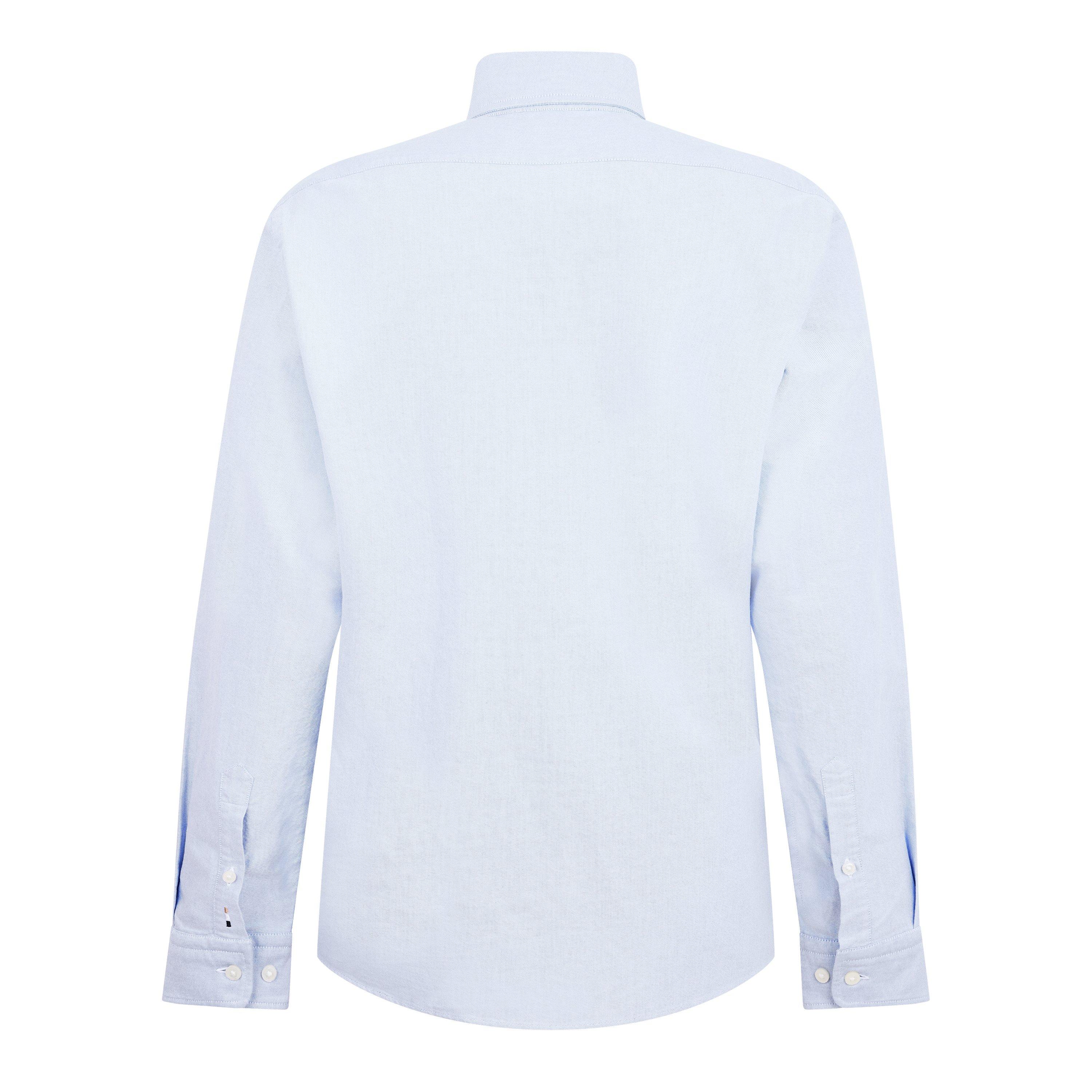 Pastel Blue - Boss - Men's Long Sleeve Oxford Shirt - 2