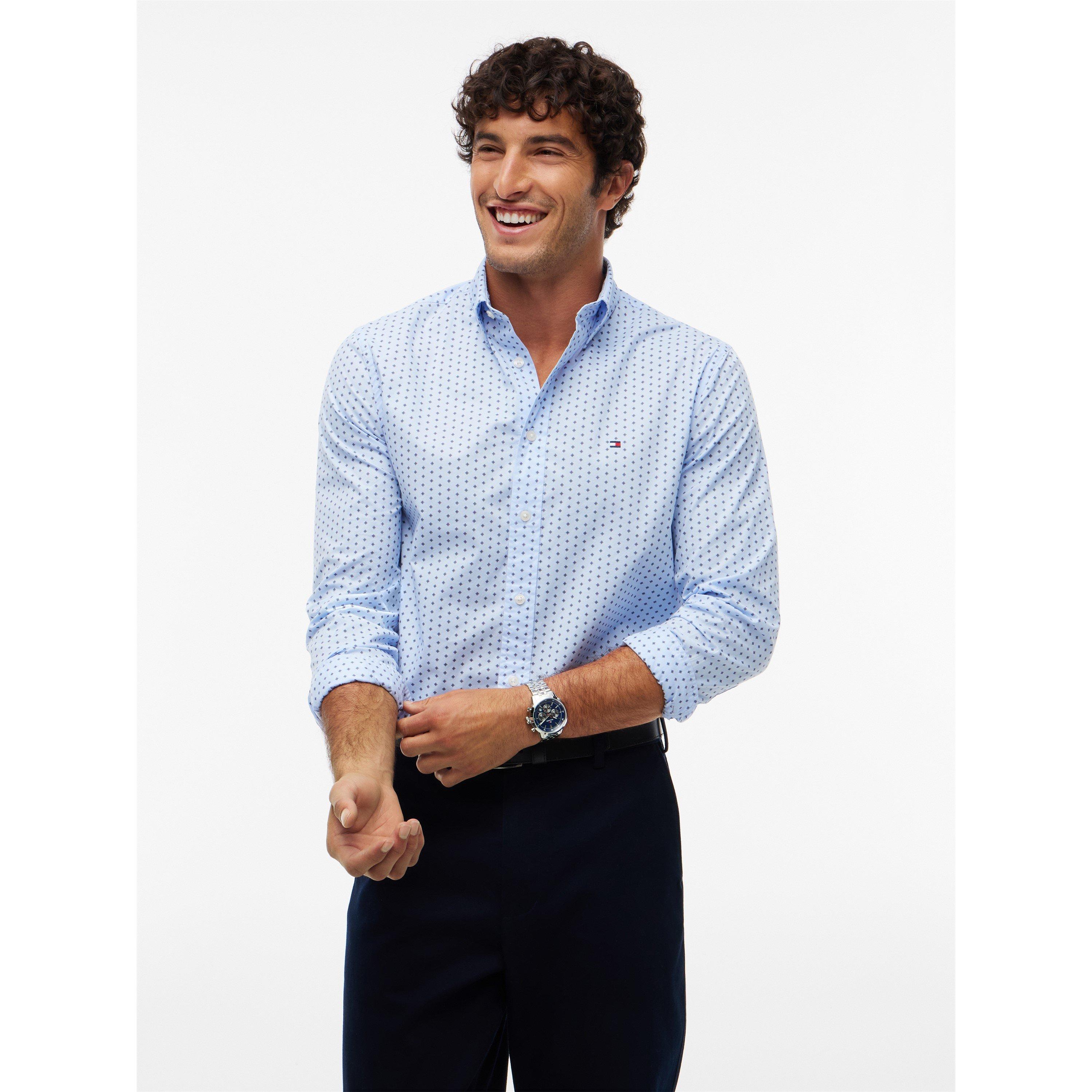 Sweet Blue - Tommy Hilfiger - Tommy Poplin Min Prn Sn71 - 2