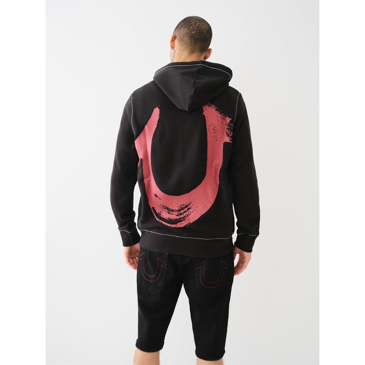 Nero Jet - True Religion - Painted HorseShoes Full-Zip Fleece - 2