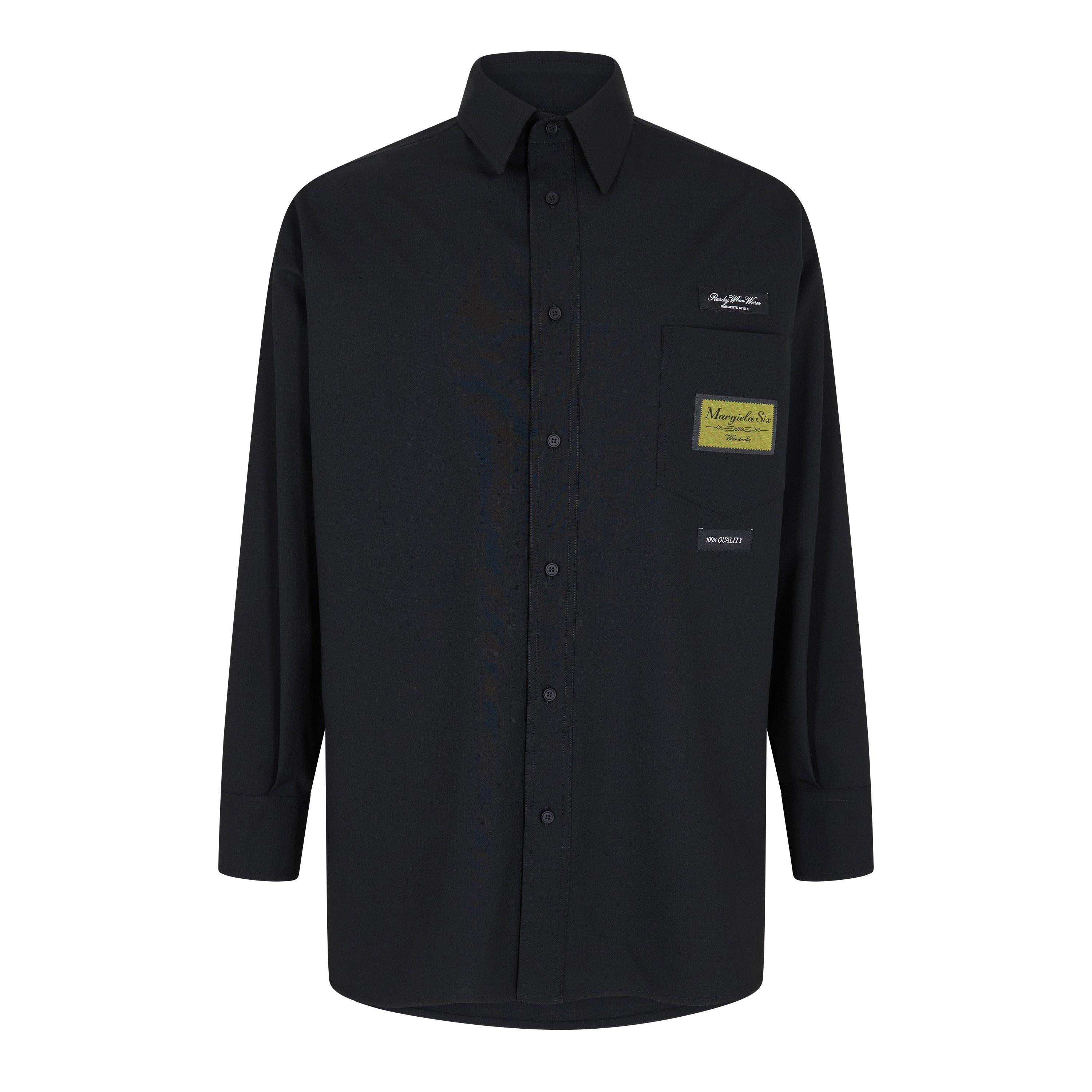 Black - MM6 Maison Margiela - MM6 Mai Label Wool S Sn61 - 1