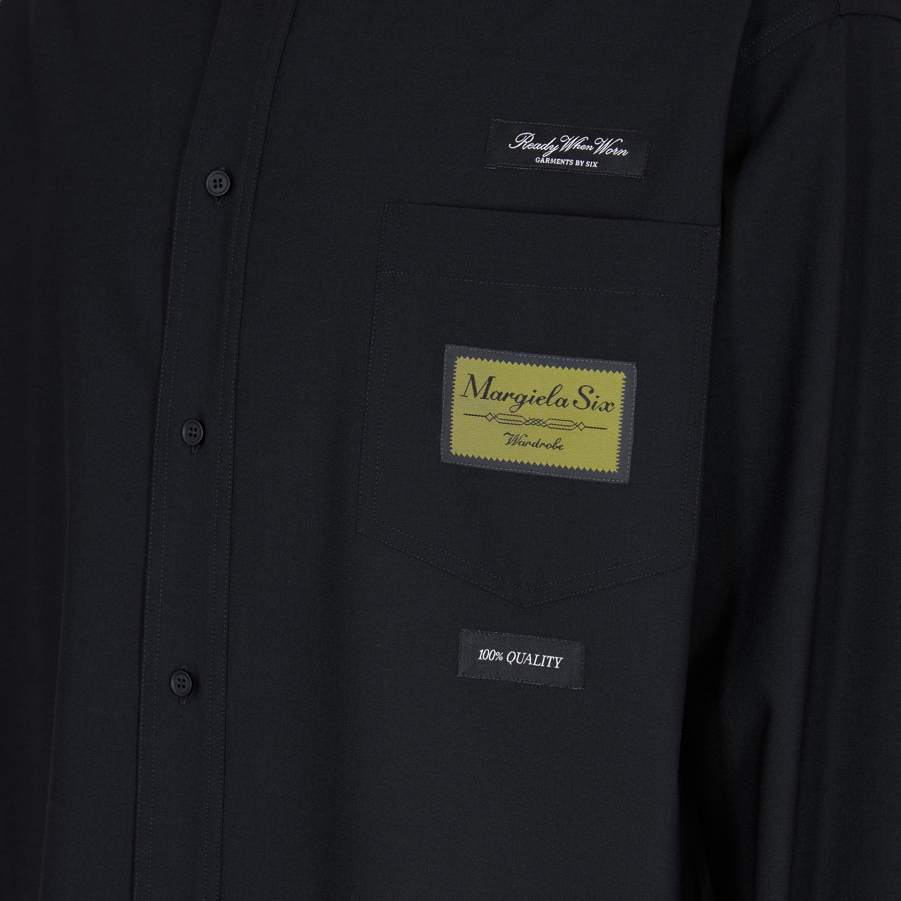 Black - MM6 Maison Margiela - MM6 Mai Label Wool S Sn61 - 3