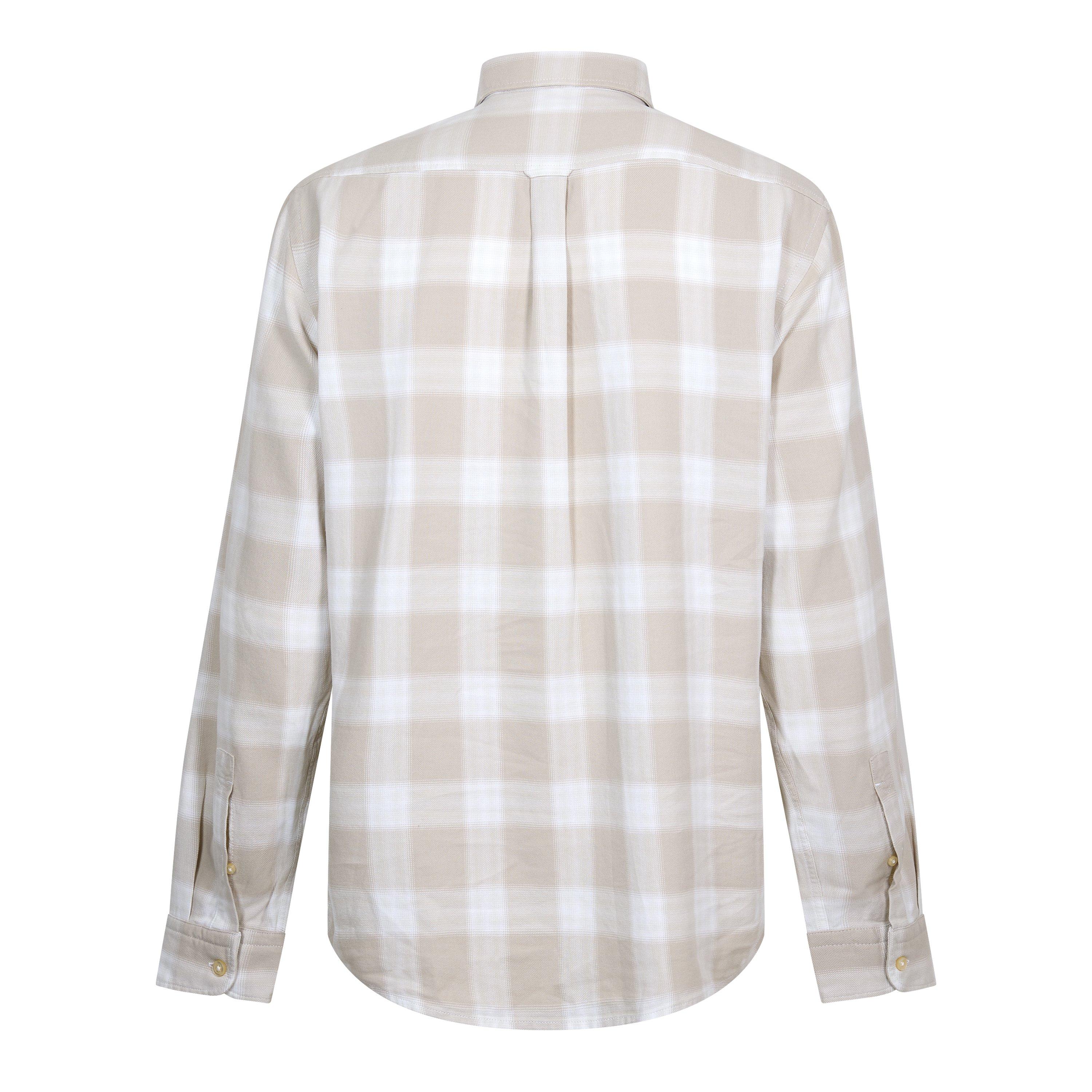 Light Beige - Boss - Men's Check Shirt, Eye-Catching Print - 2