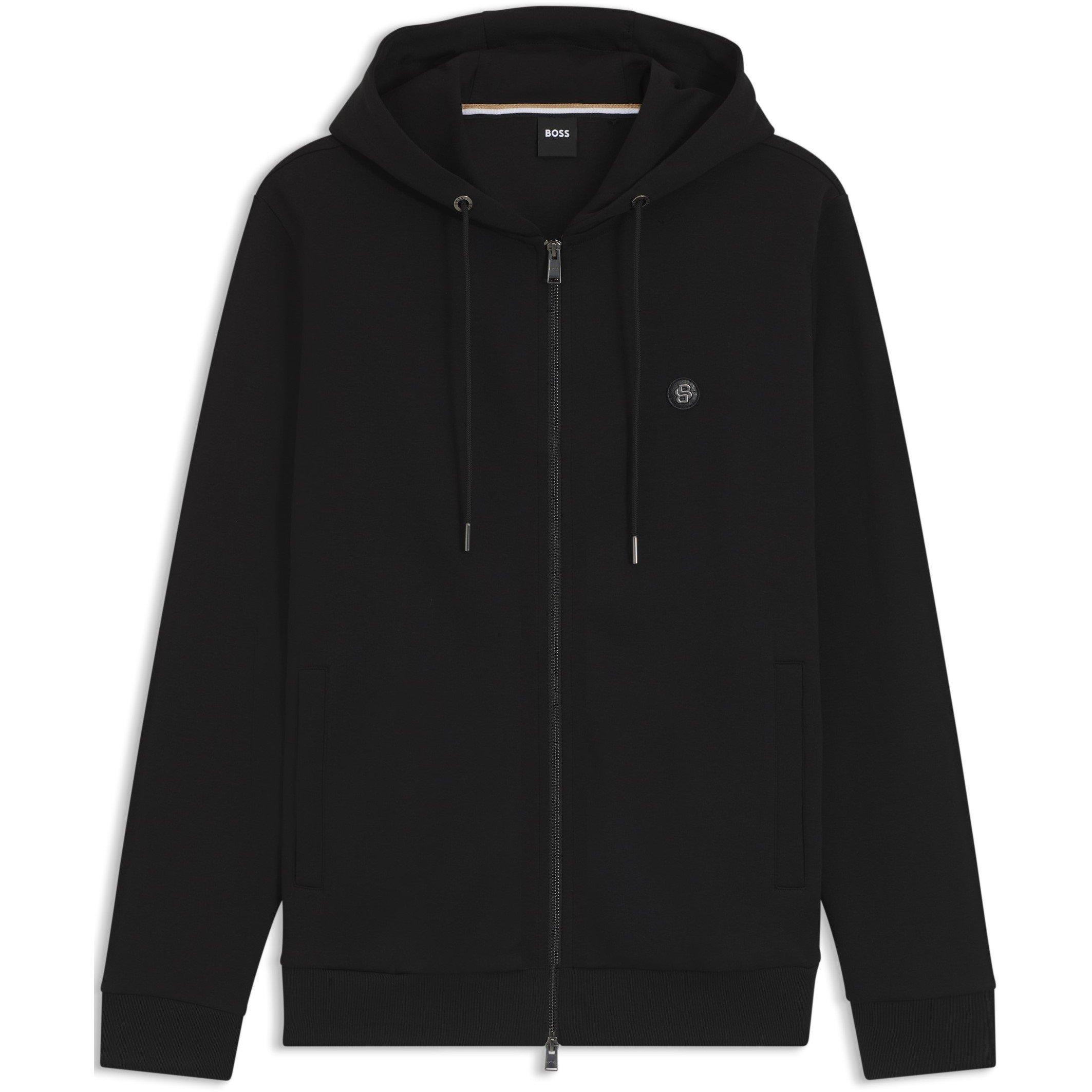 Boss Men's Spence Full Zip Fleece - Black 002 - Medium