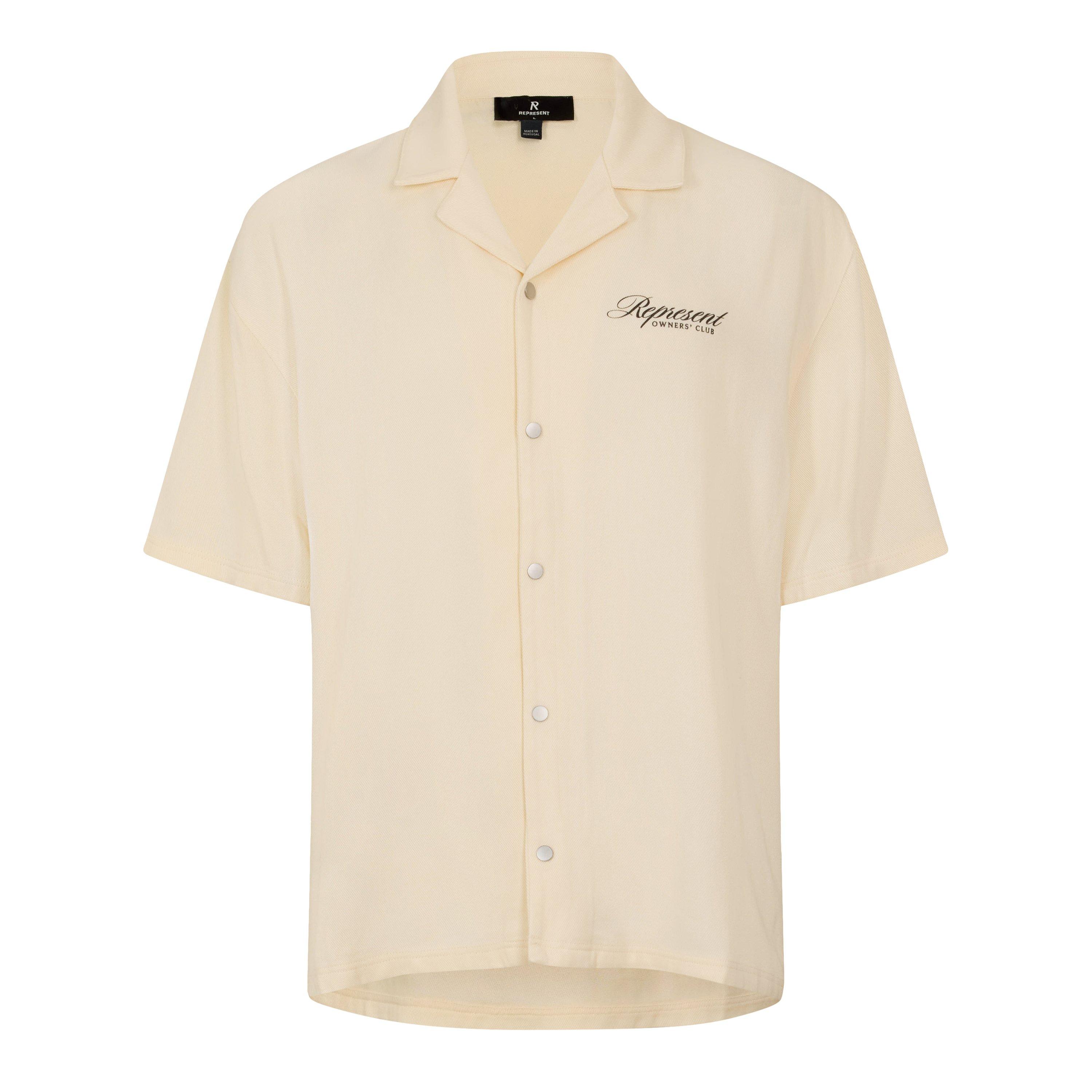 Represent Men's Patterned Short Sleeve Shirt - Vintage White - XL
