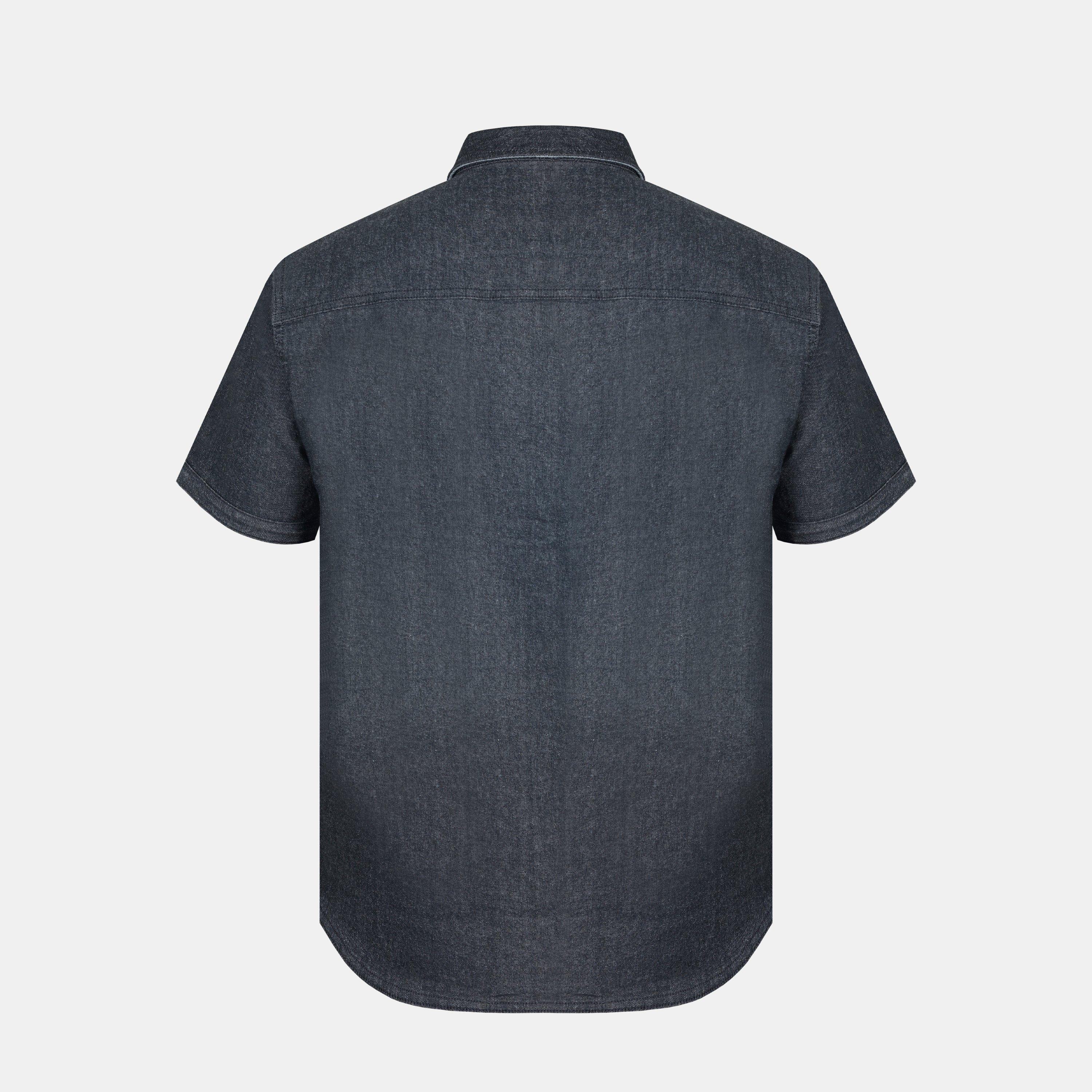 Grey - Firetrap - Short-Sleeve Plain Shirt - 2