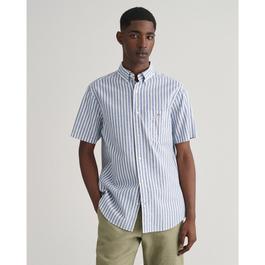 Gant REG COTTON LINEN STRIPE SS SHIRT SU