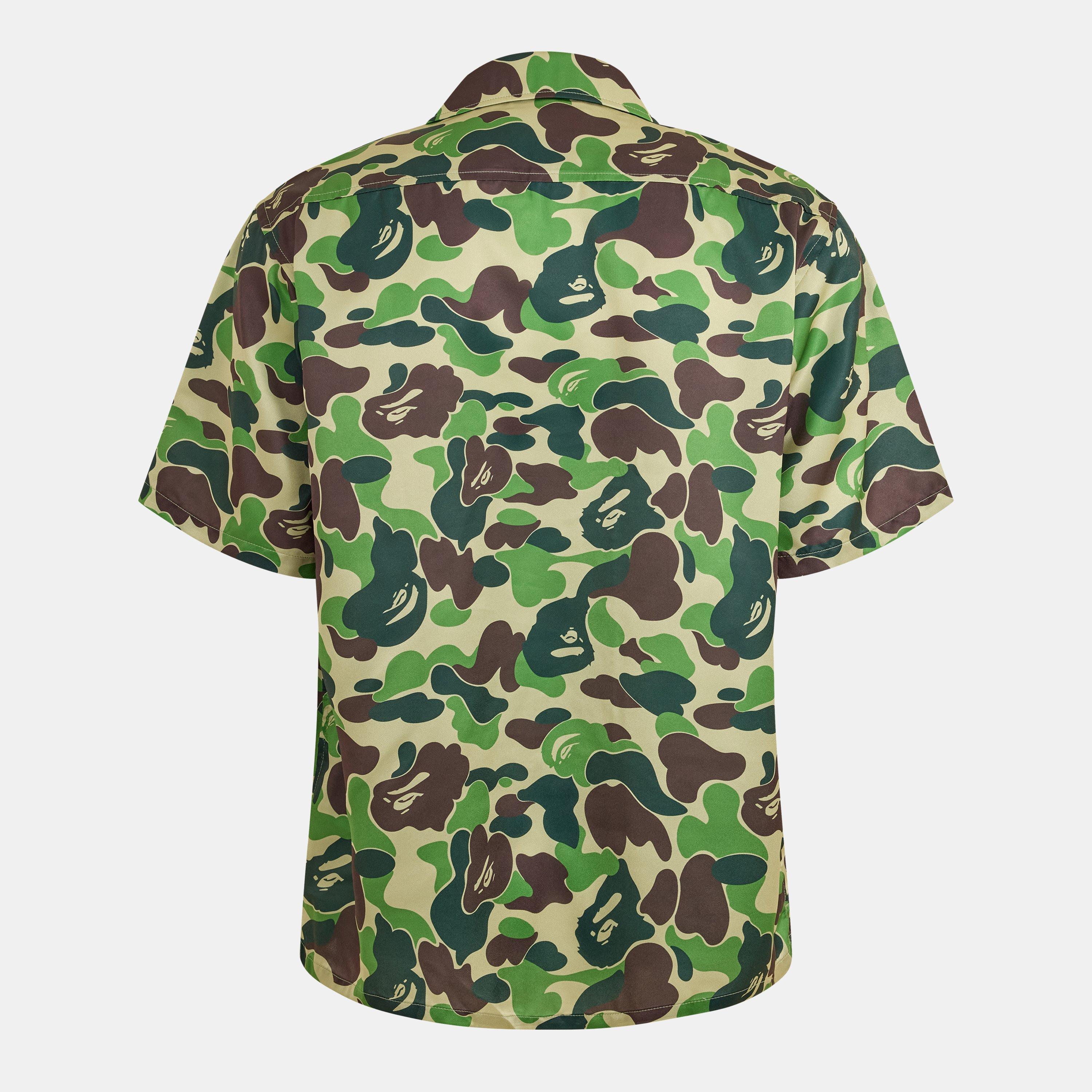 Green - A Bathing Ape - Men's Bape Short-Sleeve Patterned Shirt - 2