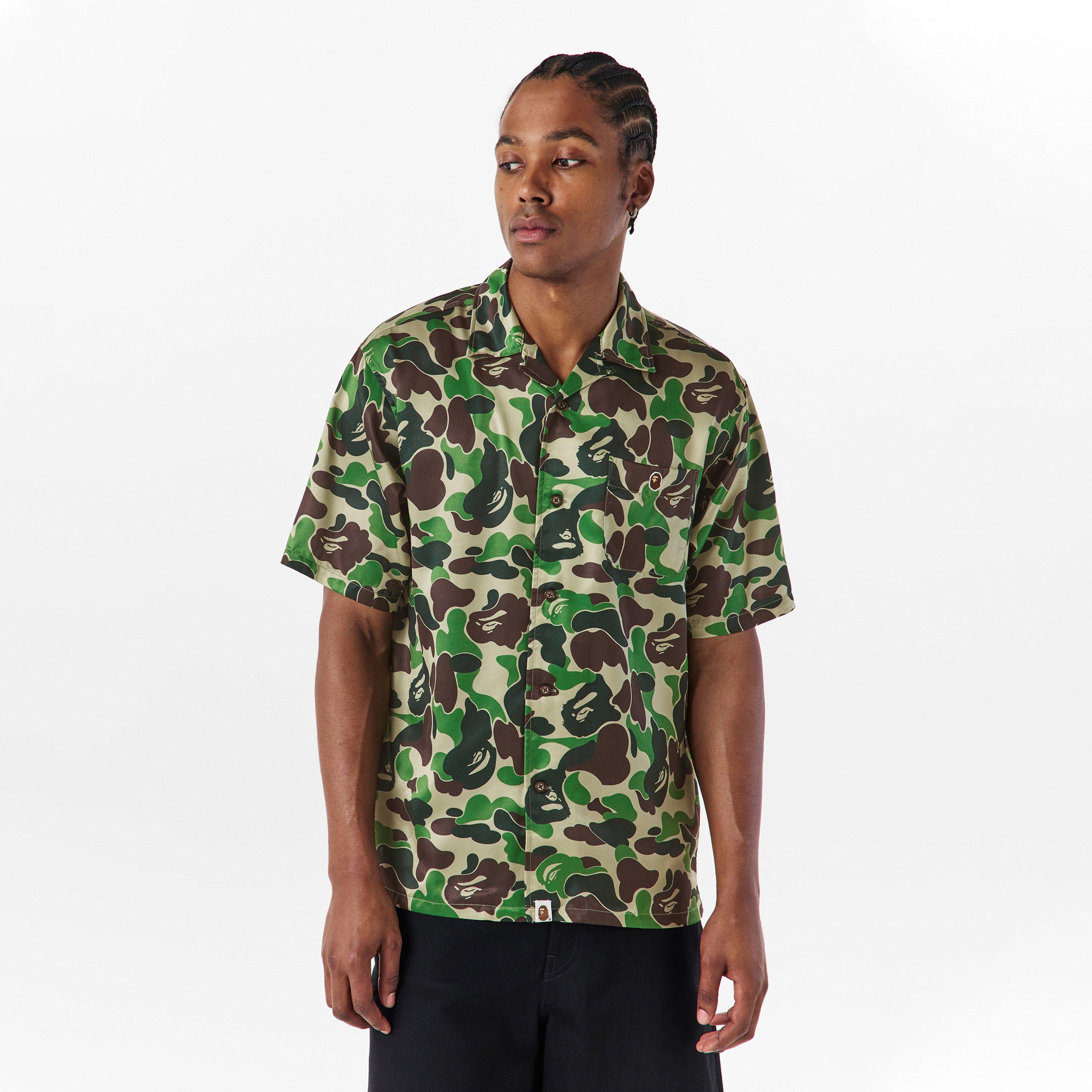 Green - A Bathing Ape - Men's Bape Short-Sleeve Patterned Shirt - 3