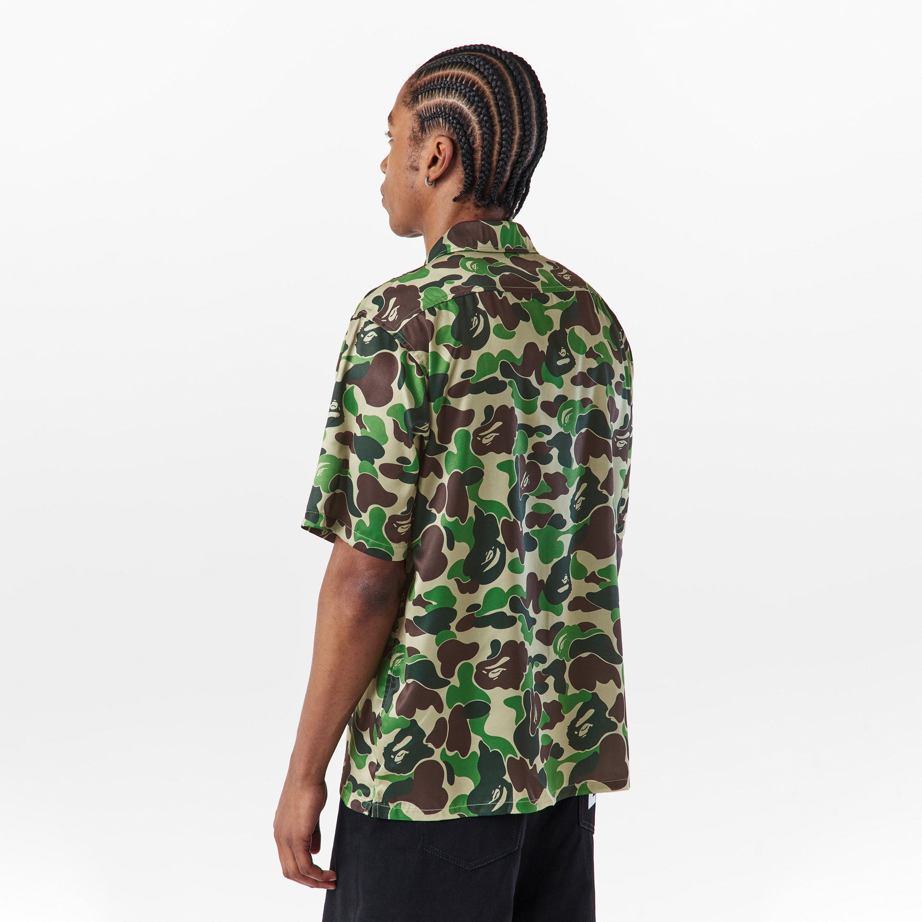 Green - A Bathing Ape - Men's Bape Short-Sleeve Patterned Shirt - 4