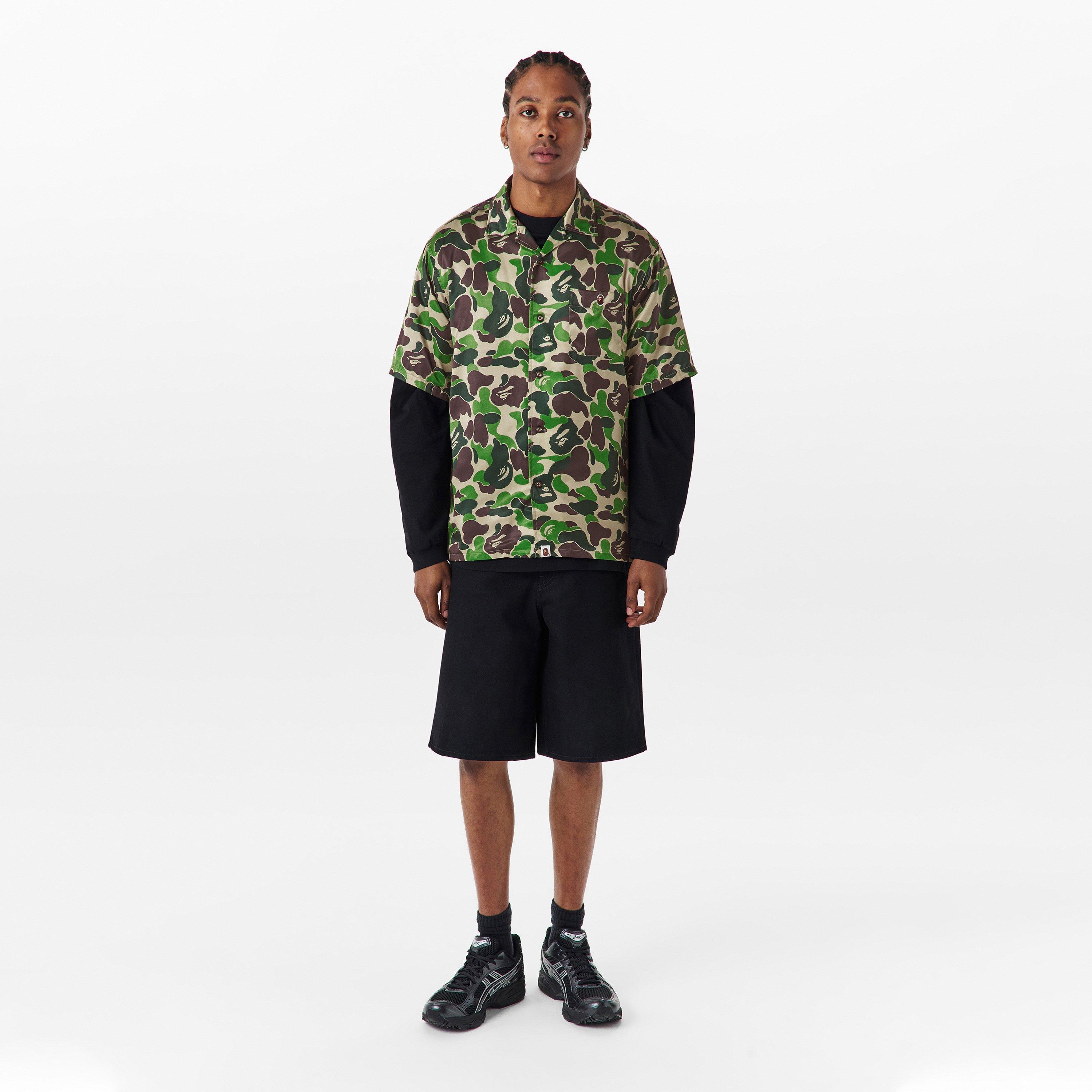 Green - A Bathing Ape - Men's Bape Short-Sleeve Patterned Shirt - 6