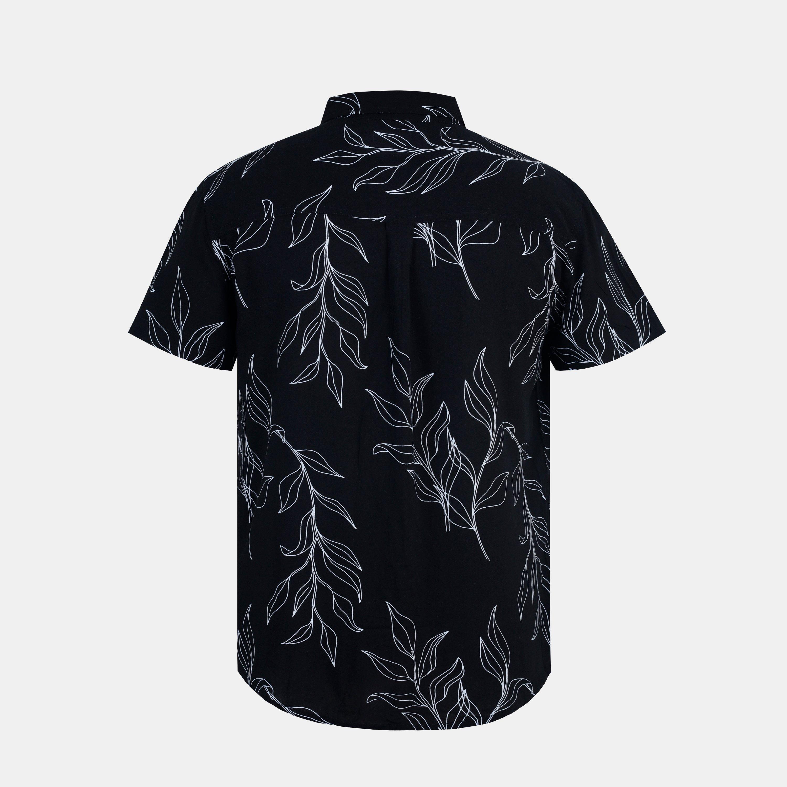 Grey - Firetrap - Short-Sleeve Patterned Shirt - 2