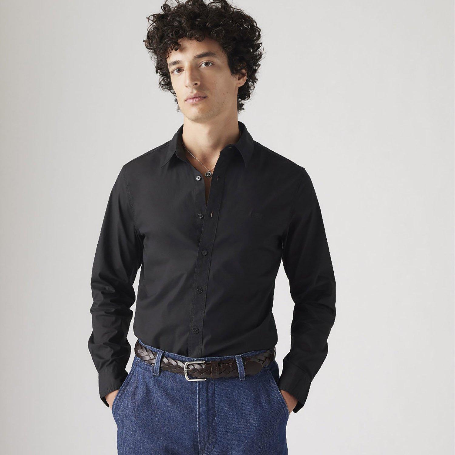 Negro azabache - Levis - Levis Slm Fit Shirt Sn99 - 4