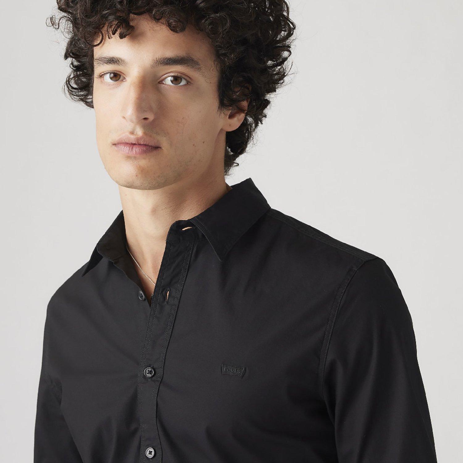 Negro azabache - Levis - Levis Slm Fit Shirt Sn99 - 5
