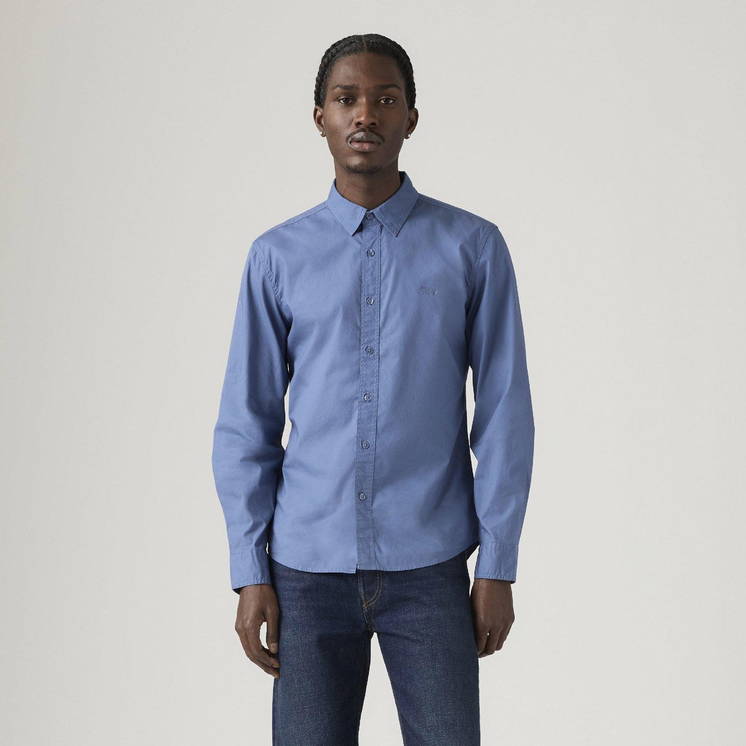 Sunset Blue - Levis - Men's Plain Long-Sleeve Slim Fit Shirt - 2