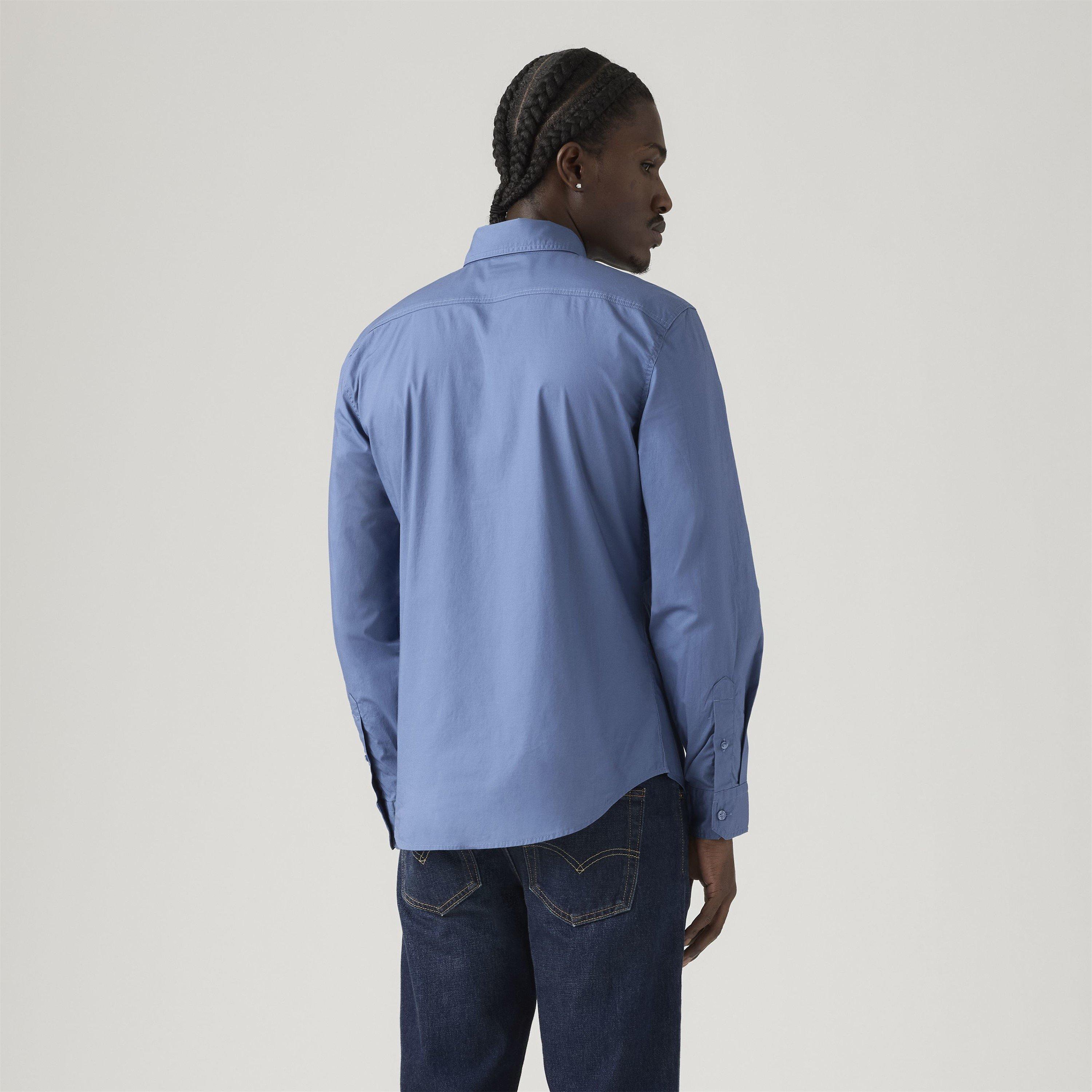 Sunset Blue - Levis - Men's Plain Long-Sleeve Slim Fit Shirt - 3