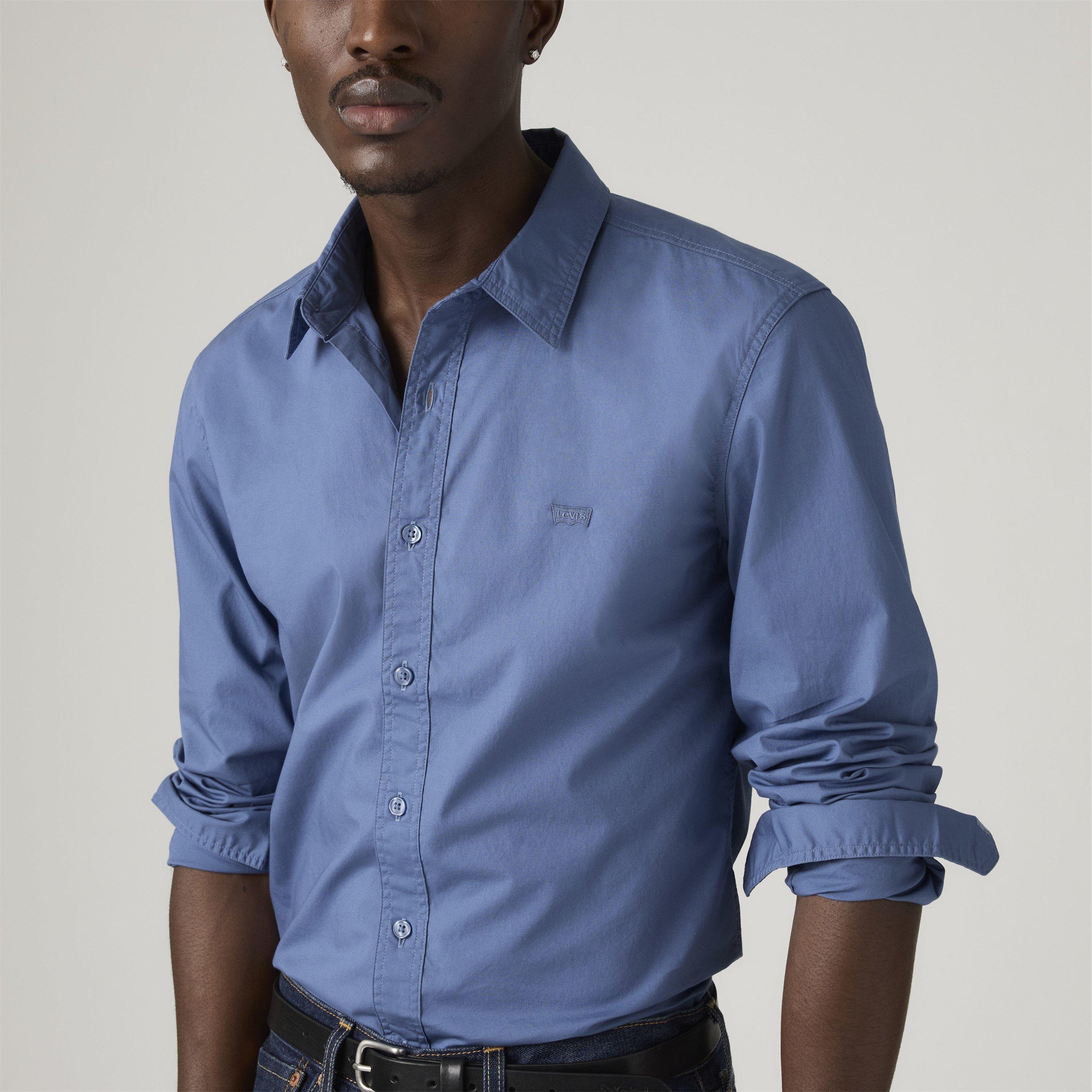 Sunset Blue - Levis - Men's Plain Long-Sleeve Slim Fit Shirt - 5