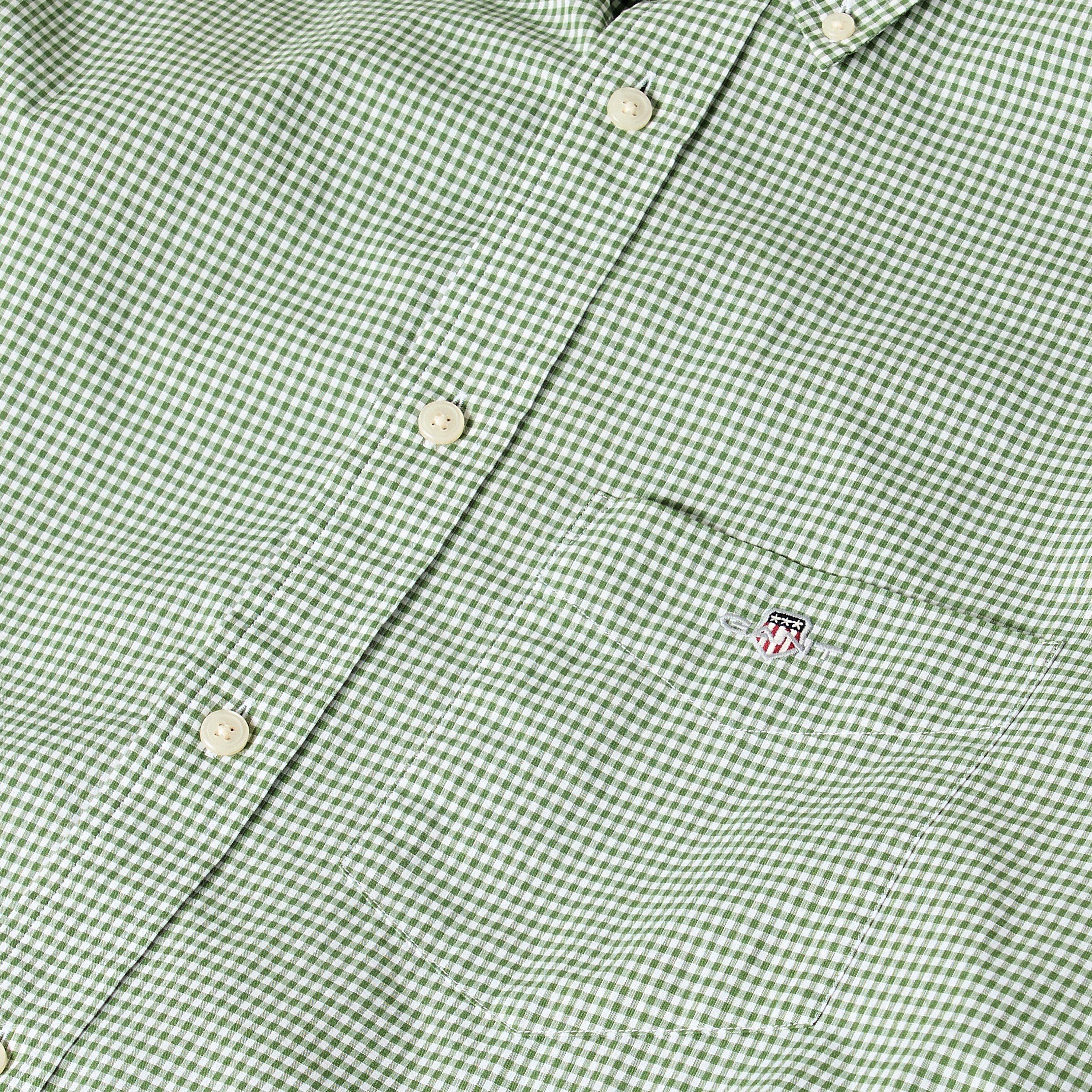 Herb Green 354 - Gant - Men's Gingham Long Sleeve Patterned Shirt - 3