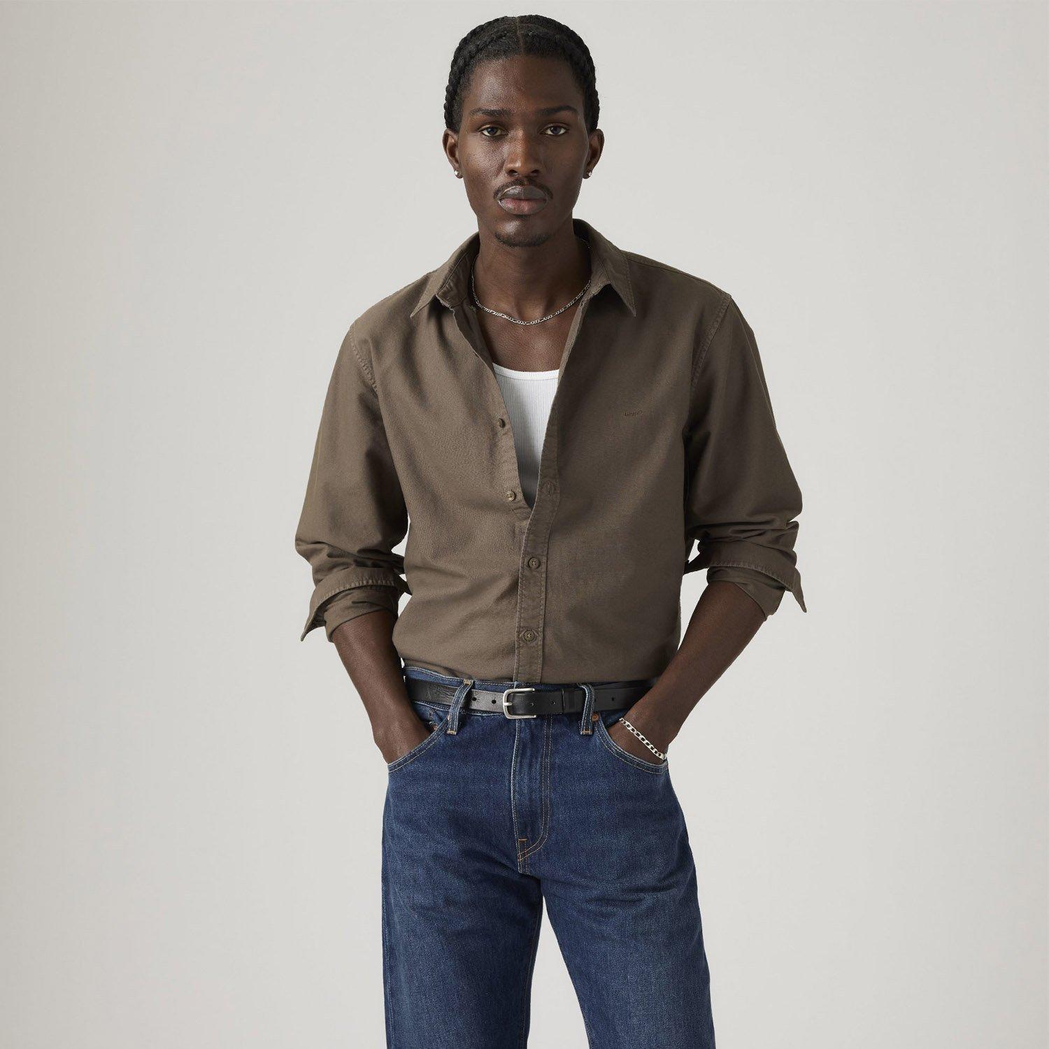 Tinte Verde Caqui - Levis - Levis Button Down Sh Sn99 - 4