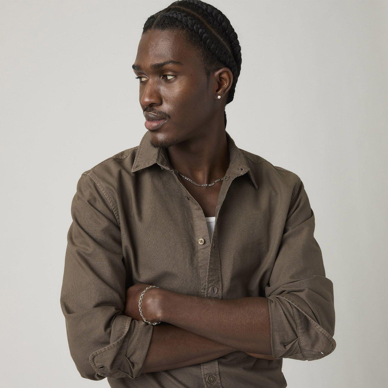 Tinte Verde Caqui - Levis - Levis Button Down Sh Sn99 - 5