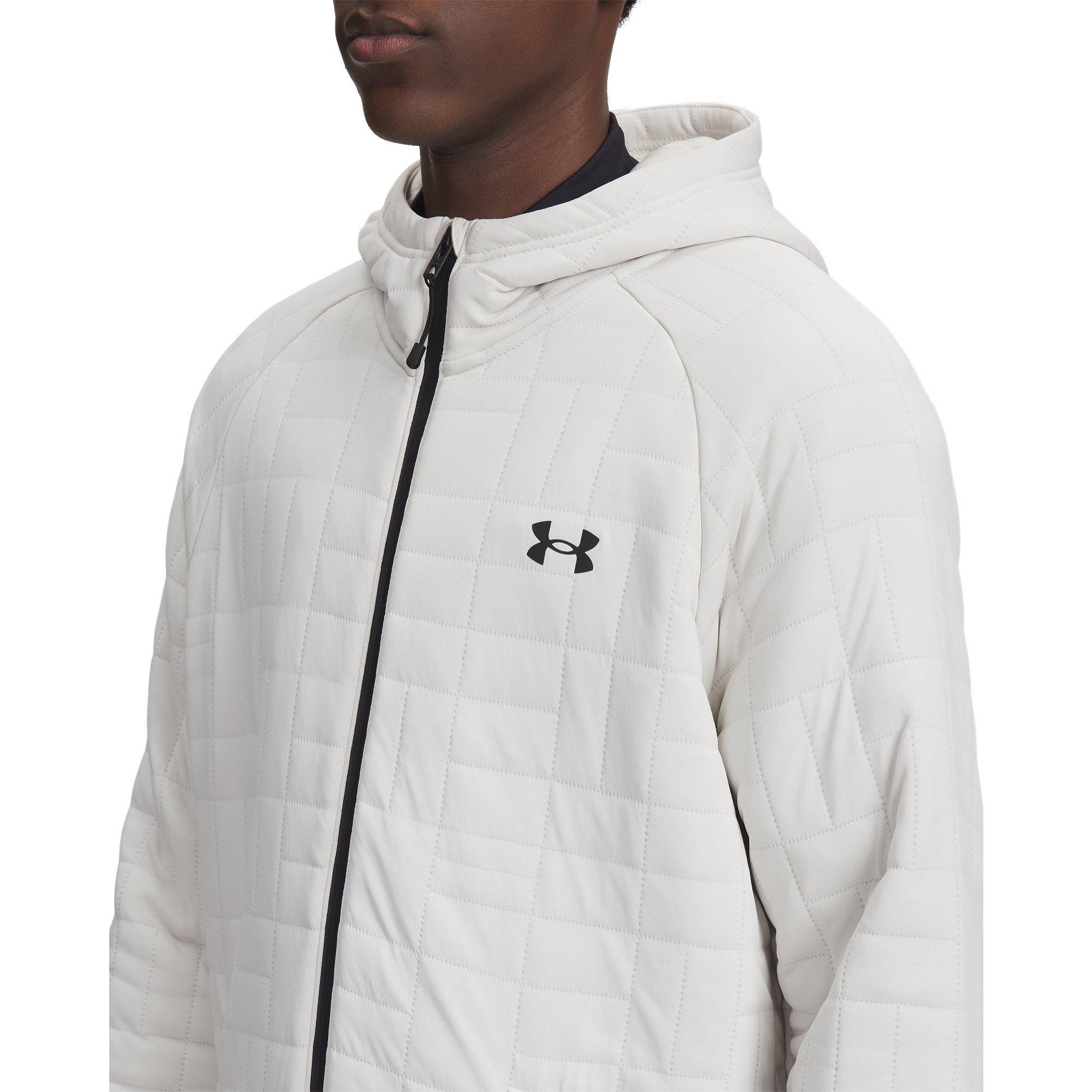 White - Under Armour - Men's Unstoppable Fleece Full Zip Top - 3