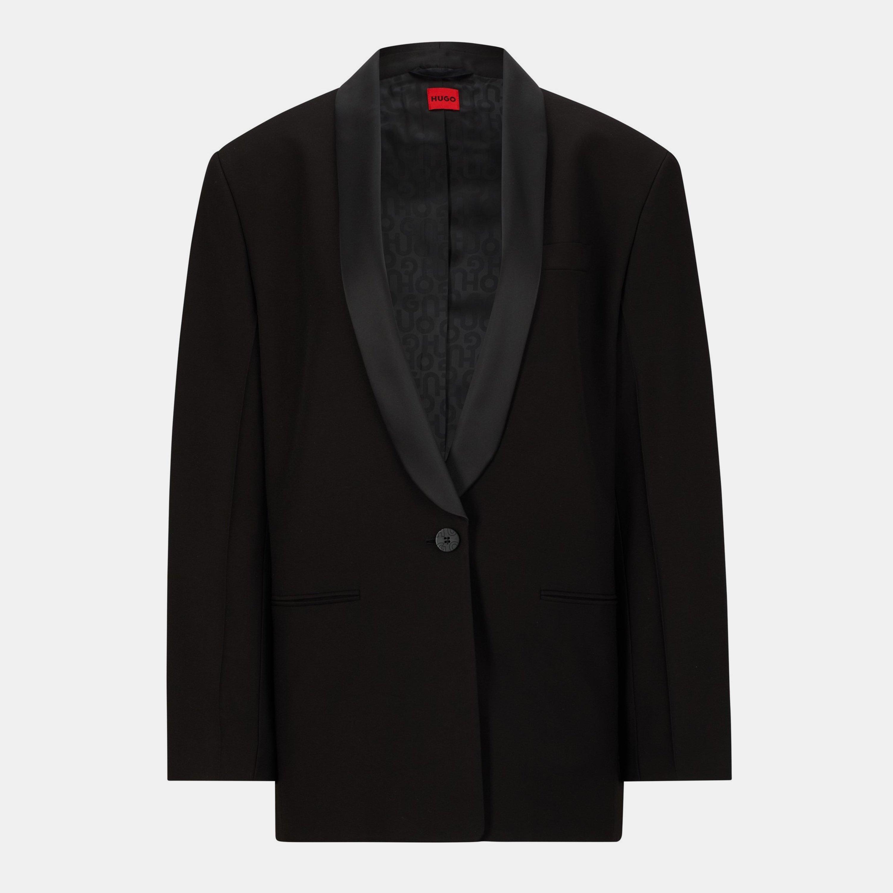 Black - Hugo - Women's Amusar Suit Jacket - 1