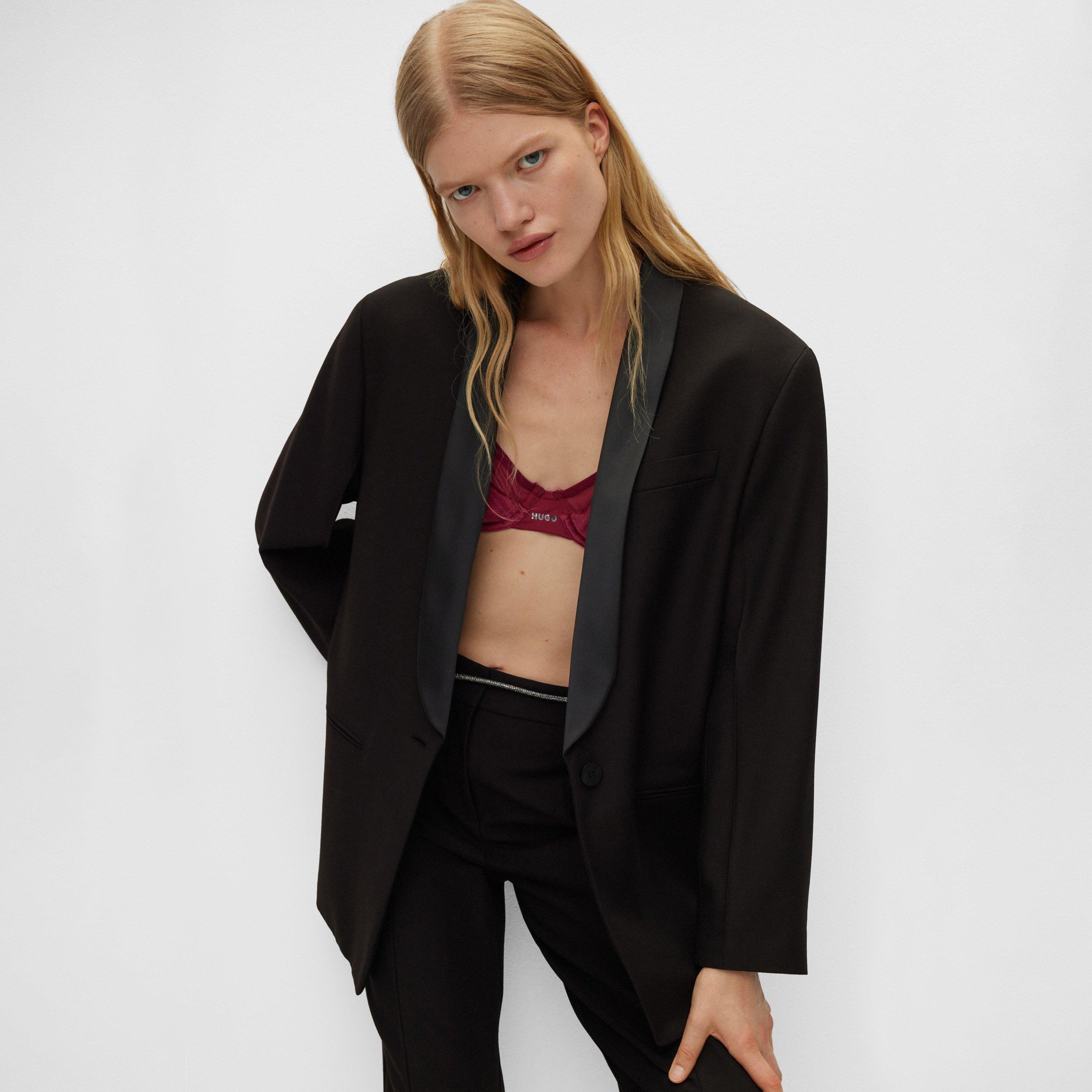 Black - Hugo - Women's Amusar Suit Jacket - 2