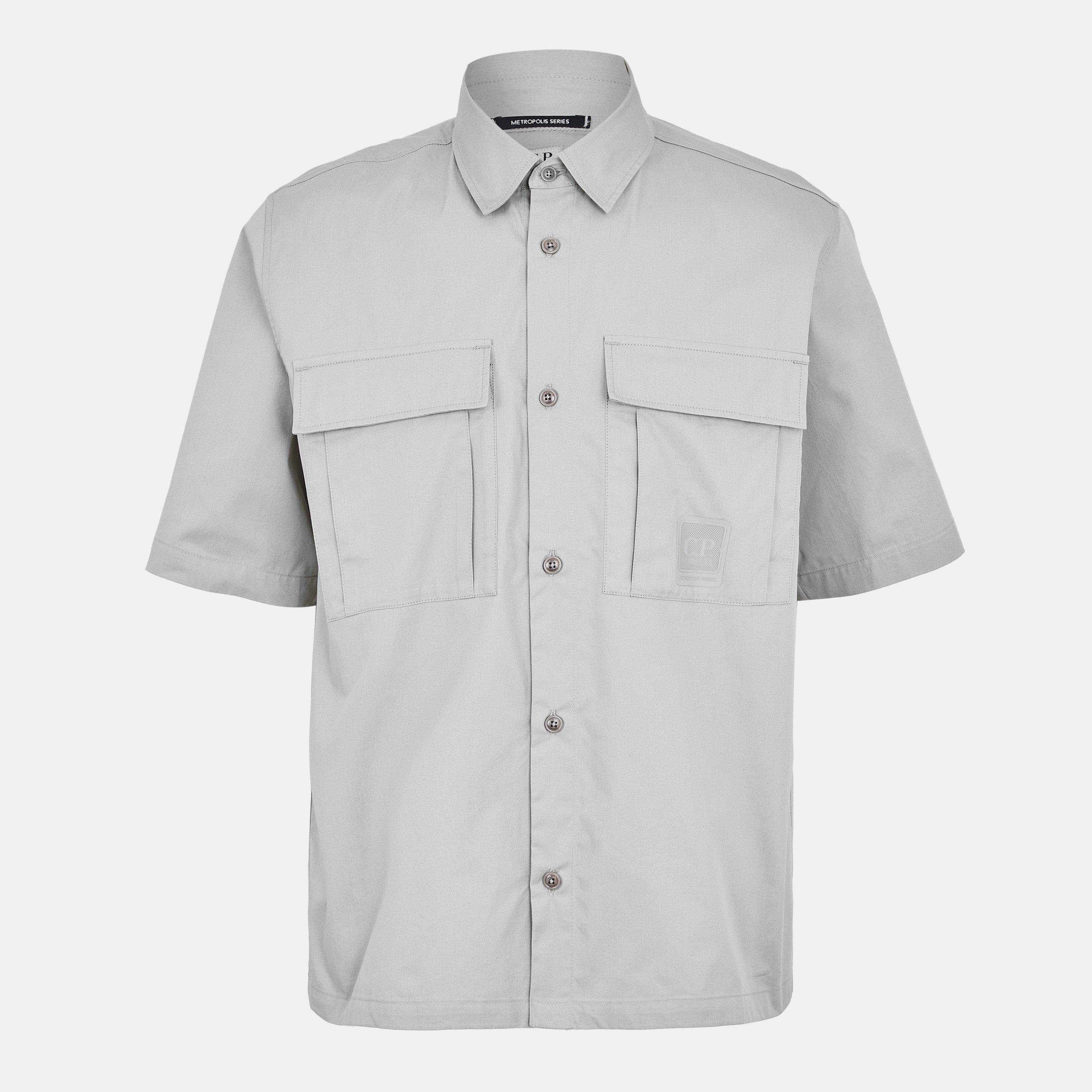 CP Company Metropolis | Men's Short Sleeve Plain Shirt | Cruise