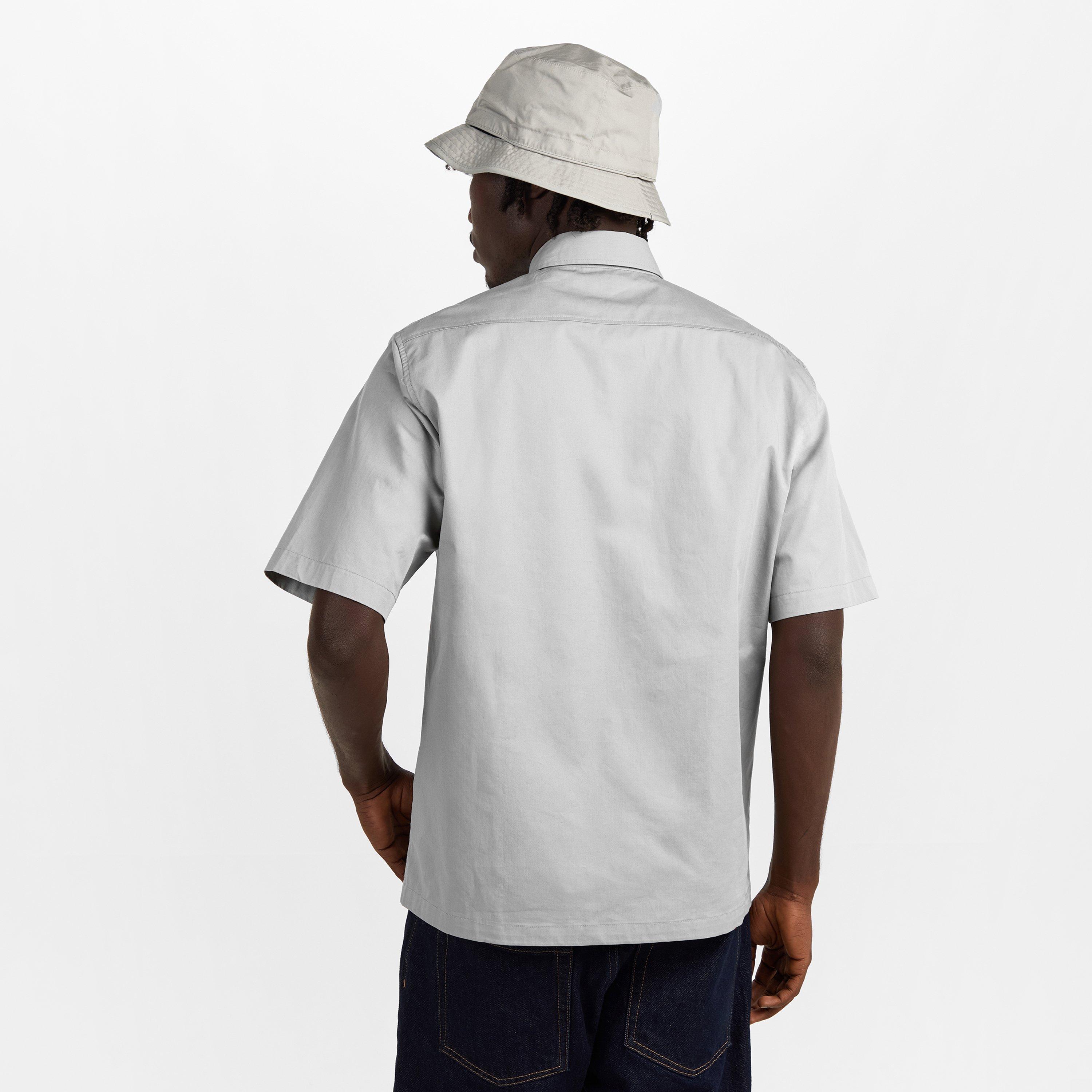 Flint Grey 936 - CP Company Metropolis - Men's Short Sleeve Plain Shirt - 4