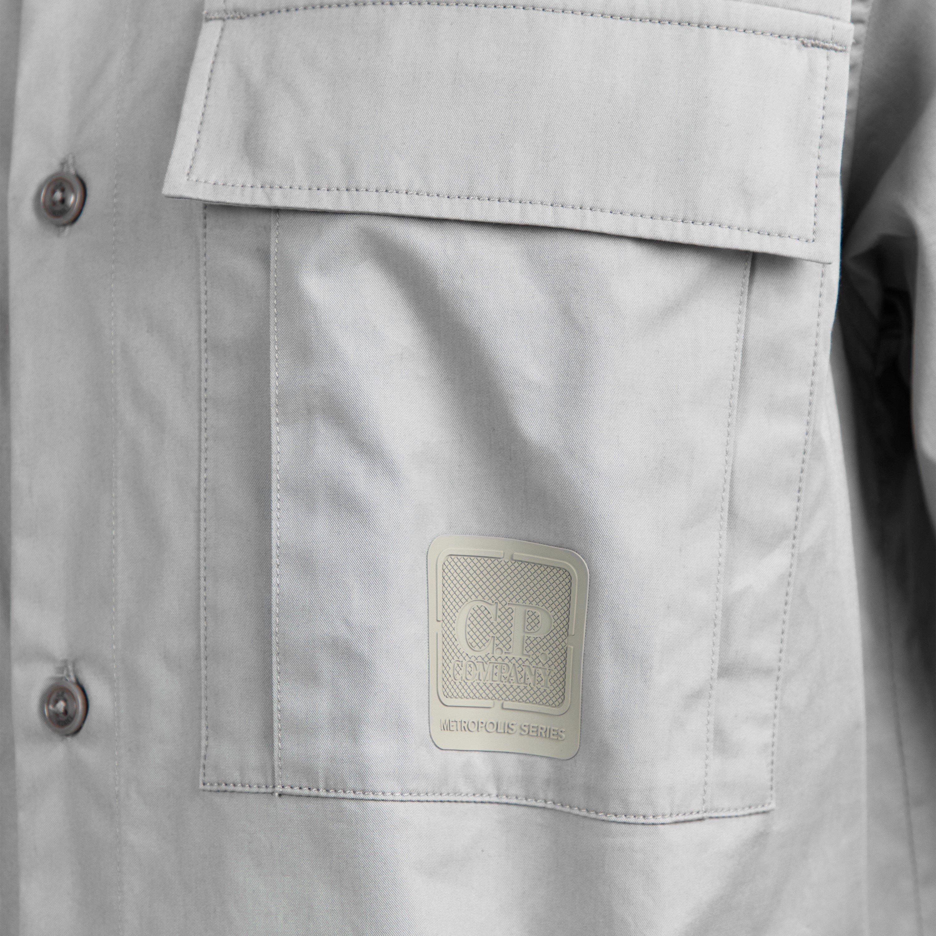 Flint Grey 936 - CP Company Metropolis - Men's Short Sleeve Plain Shirt - 5