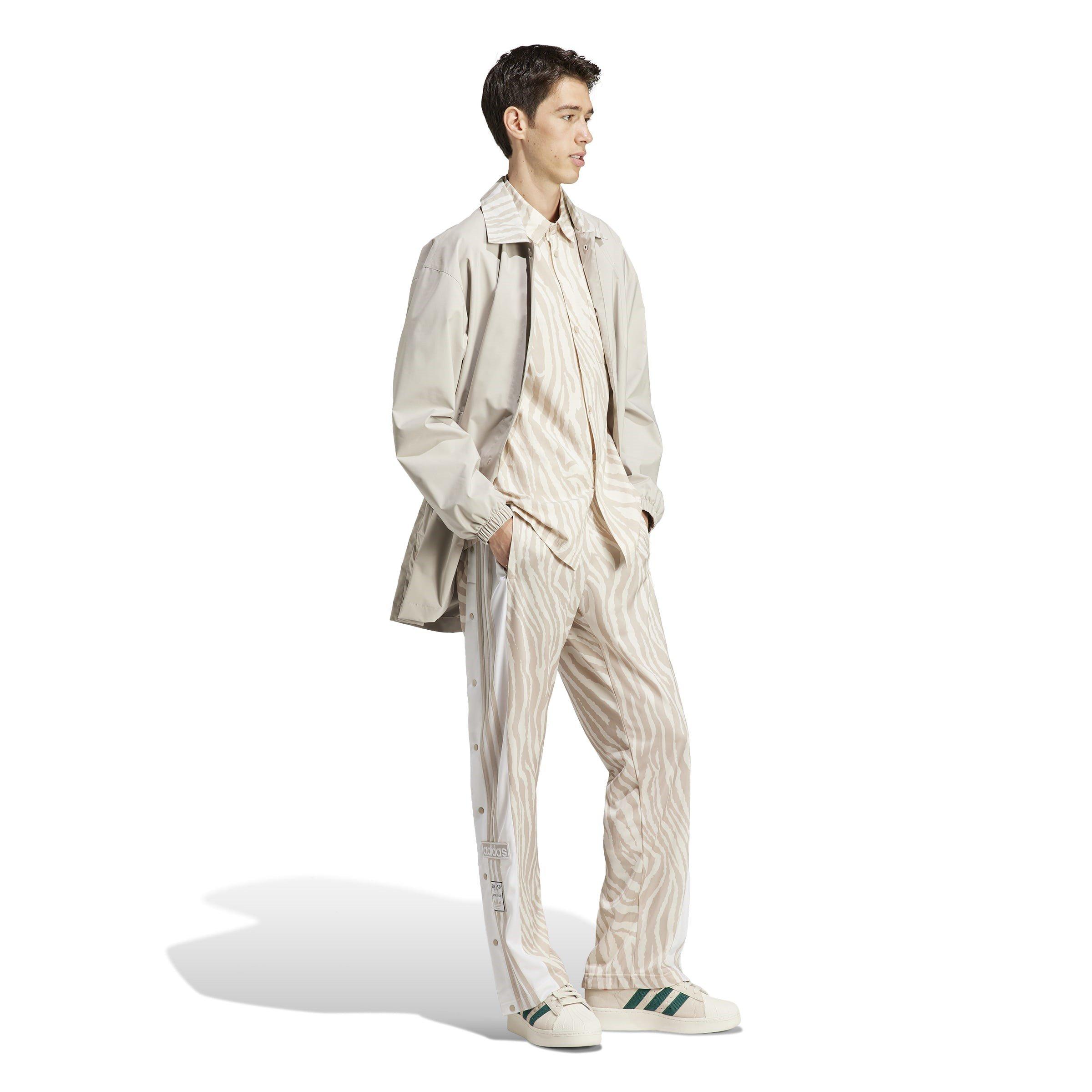 Beige - adidas - Animal All Over Print Short-Sleeve Shirt - 4