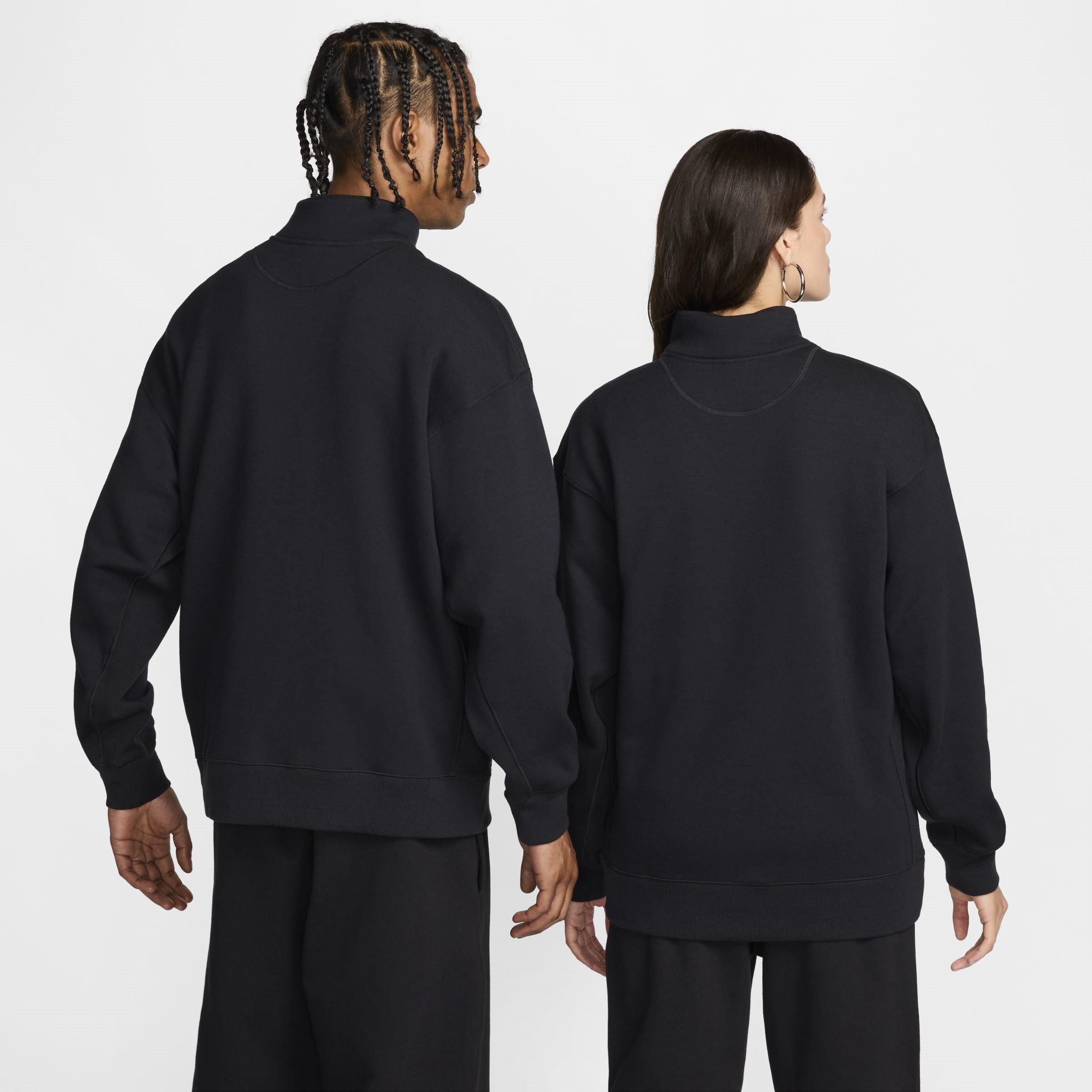 Black - Nike - Classics Quarter Zip Fleece Top - 2