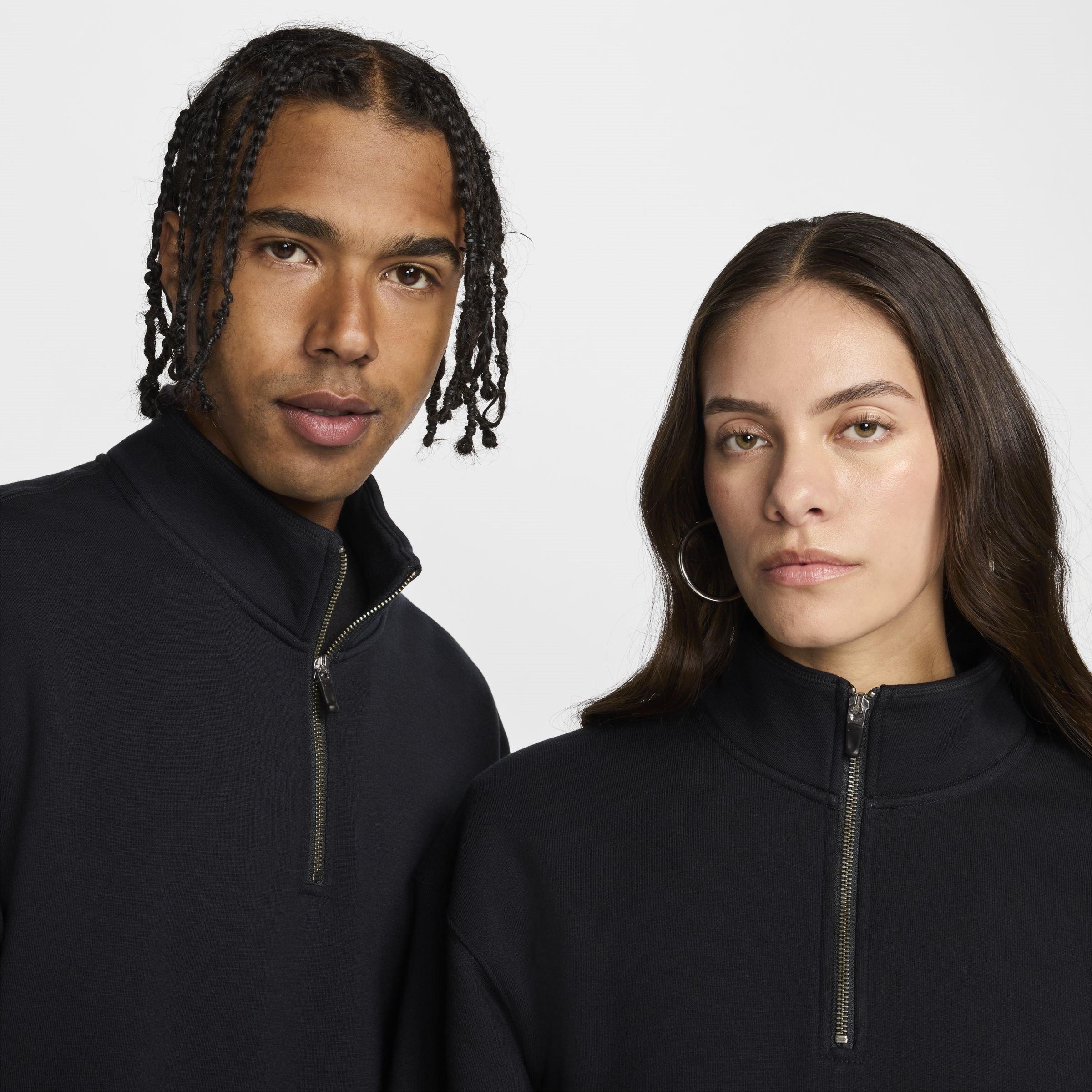 Black - Nike - Classics Quarter Zip Fleece Top - 3