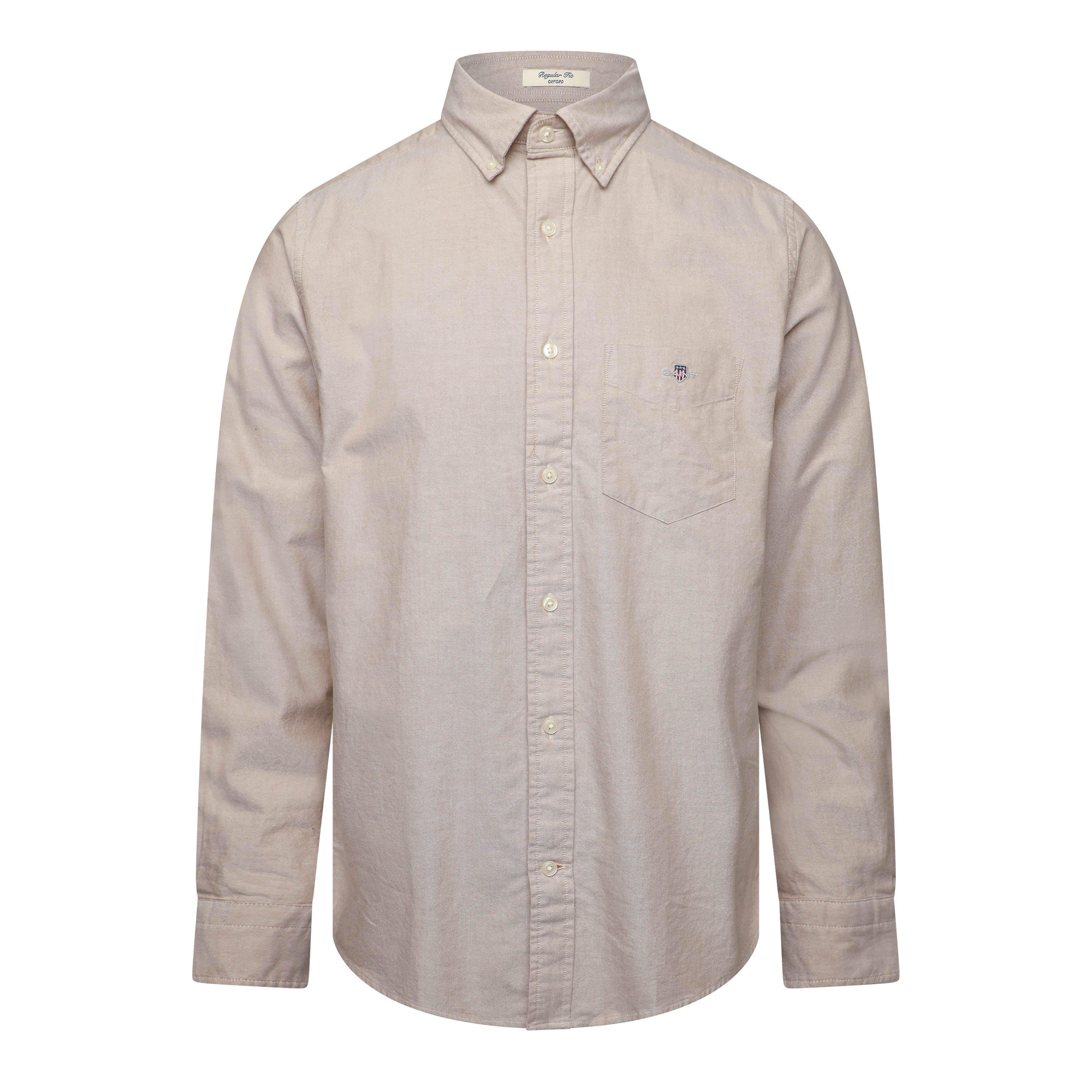 Gant Men's Reg Oxford Ss Shirt L Milky Matcha - S