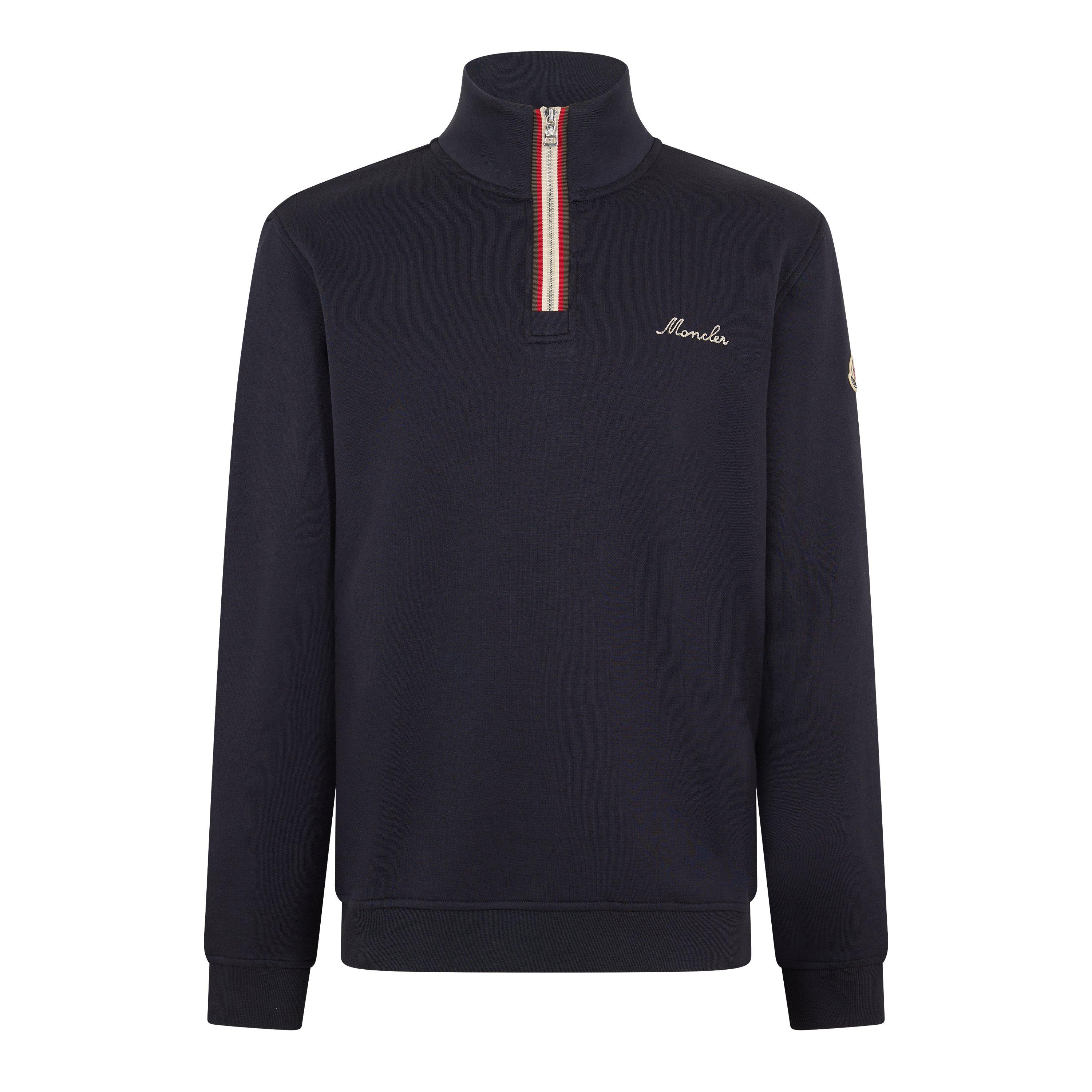 Navy 742 - Moncler - Moncler 1/4 Zip FLC Sn62 - 1