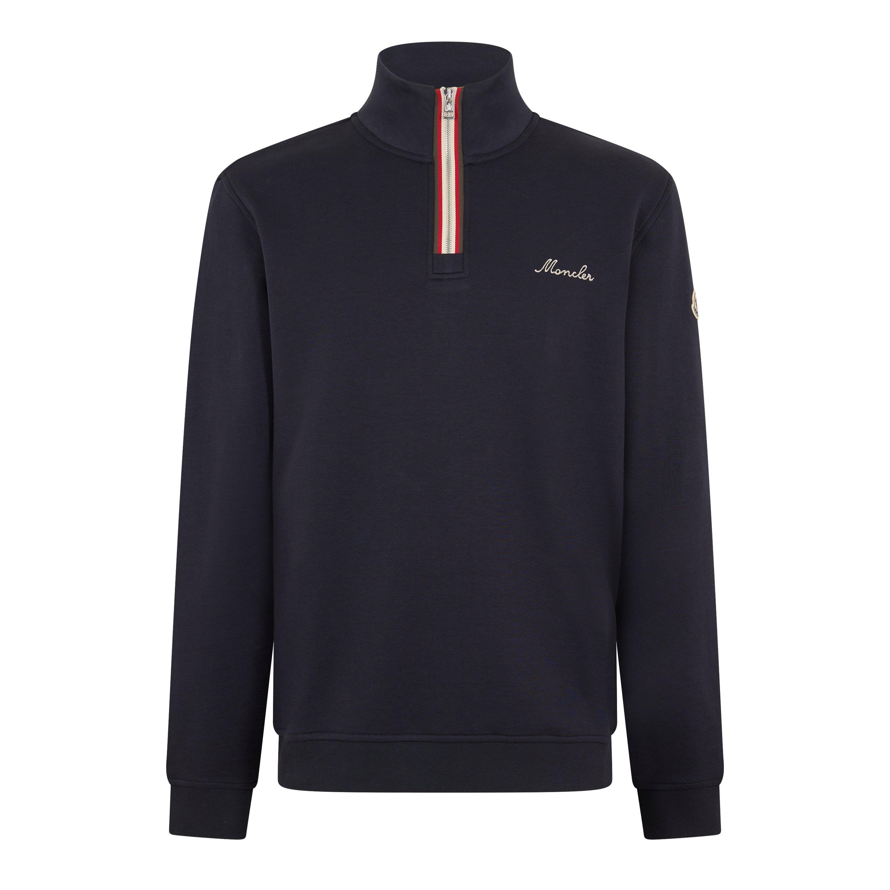 Moncler Men's 1/4 Zip Fleece - Navy 742 - XL