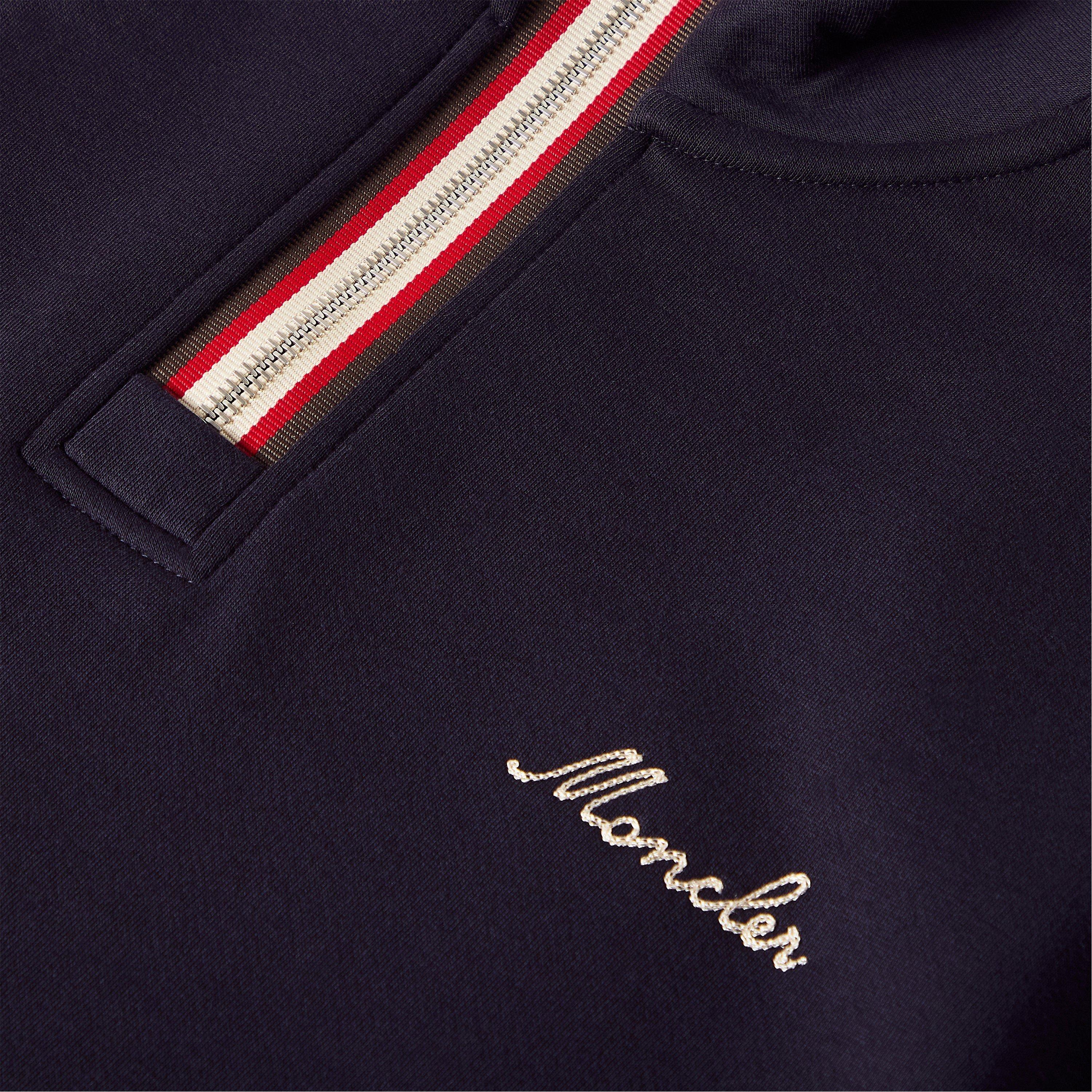 Navy 742 - Moncler - Moncler 1/4 Zip FLC Sn62 - 3