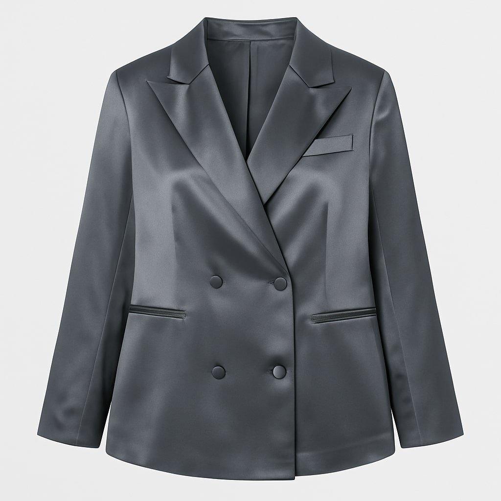Grey - I Saw It First - Satin Blazer - 1