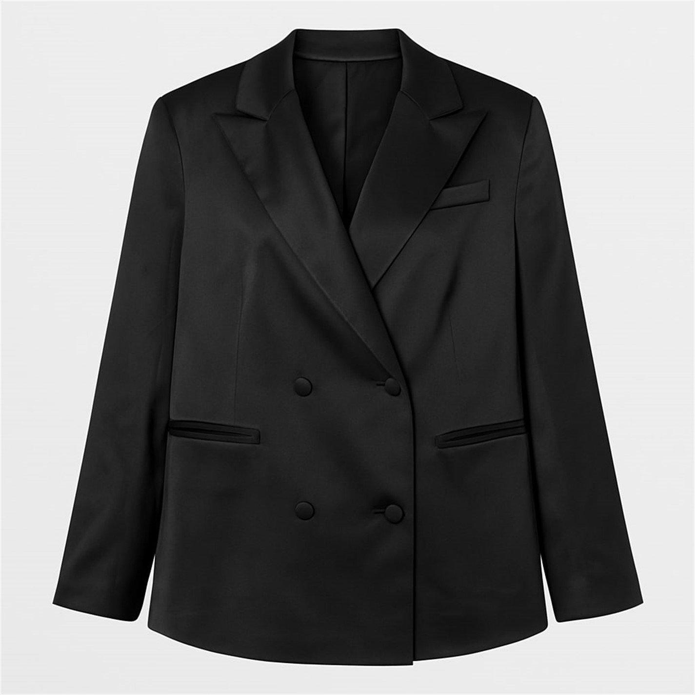 Black - I Saw It First - Satin Blazer - 2