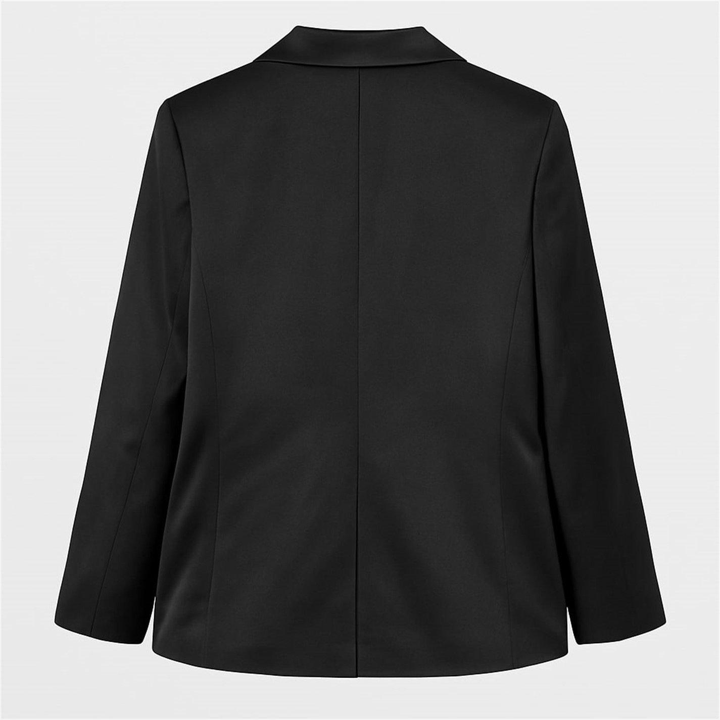 Black - I Saw It First - Satin Blazer - 3